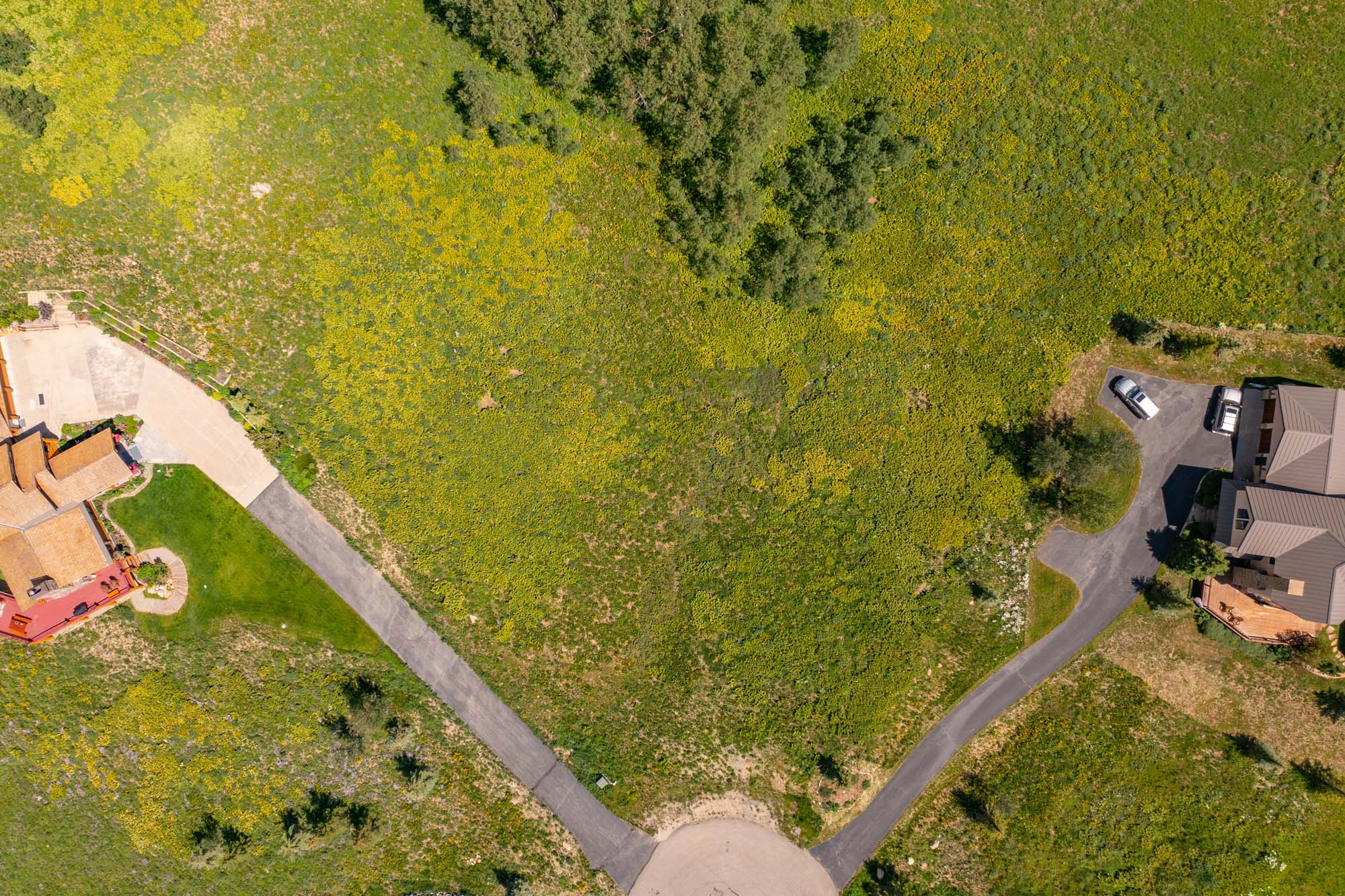 36 Quartz Circle, Crested Butte Colorado - drone lot view