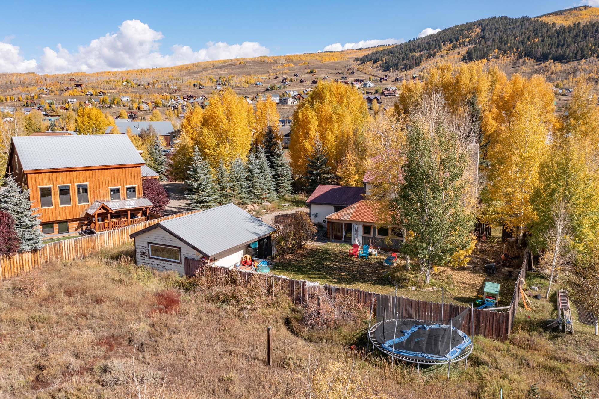 430 Teocalli Road, Crested Butte Colorado - drone of yard