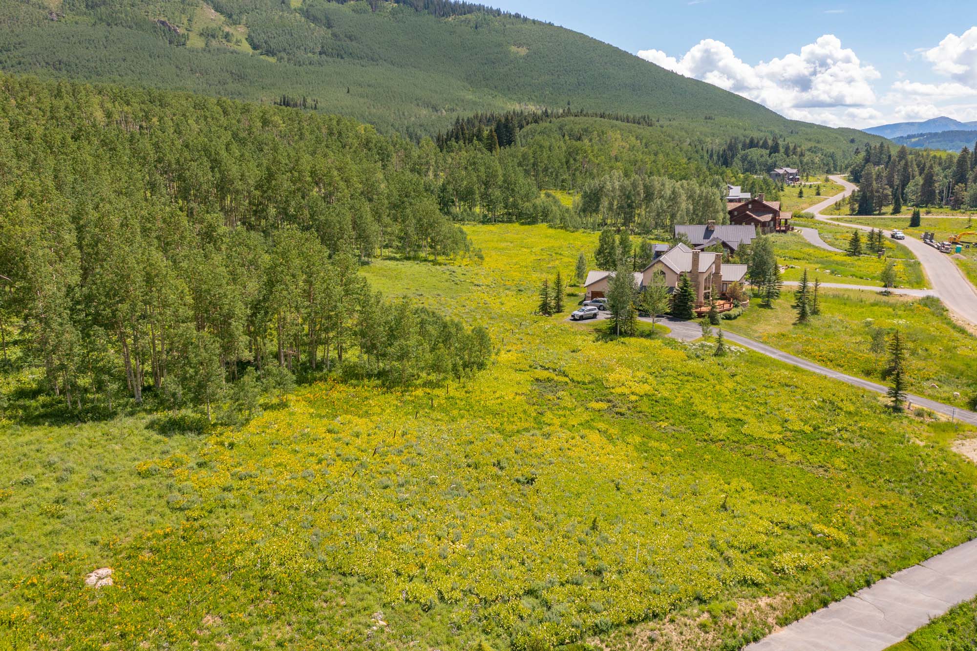 36 Quartz Circle, Crested Butte Colorado - drone neighboring view