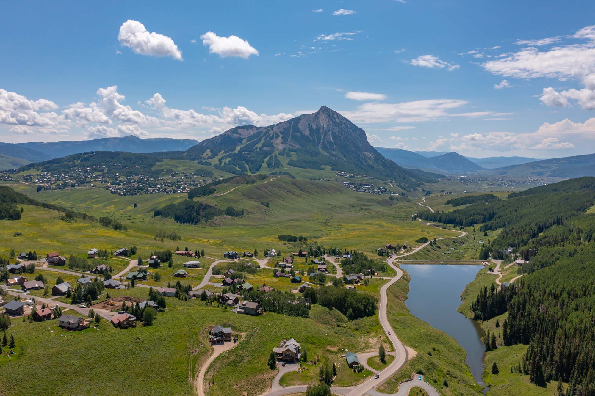 36 Quartz Circle, Crested Butte Colorado- drone mountain view