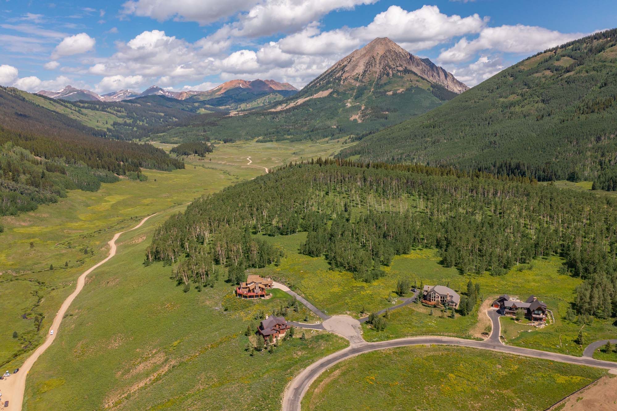 36 Quartz Circle, Crested Butte Colorado - drone mountain view