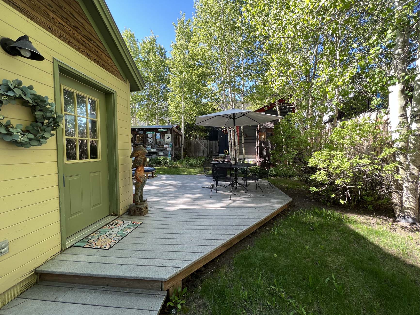 316 Whiterock Avenue Back Yard Deck and Entry