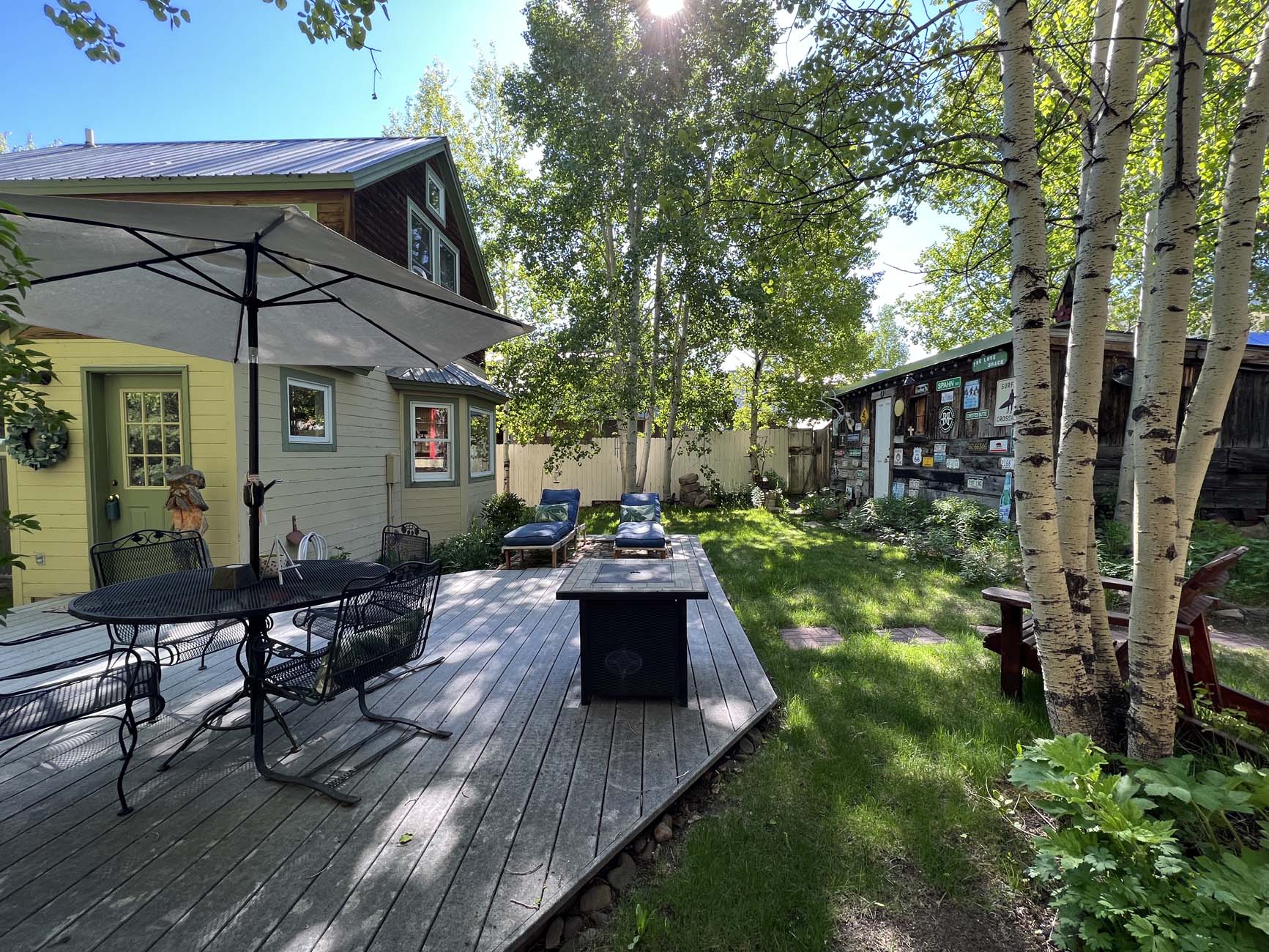 316 Whiterock Avenue Backyard Deck and Sitting Area