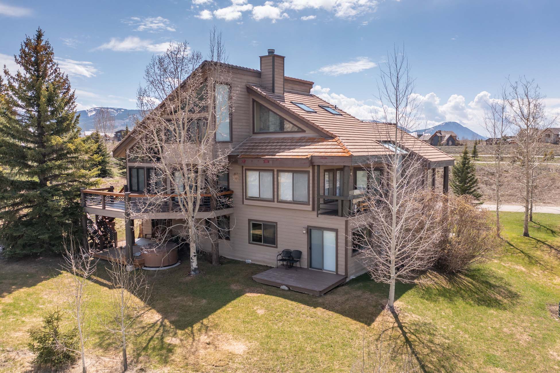 49 Powderview Drive, Crested Butte Colorado - back of condo