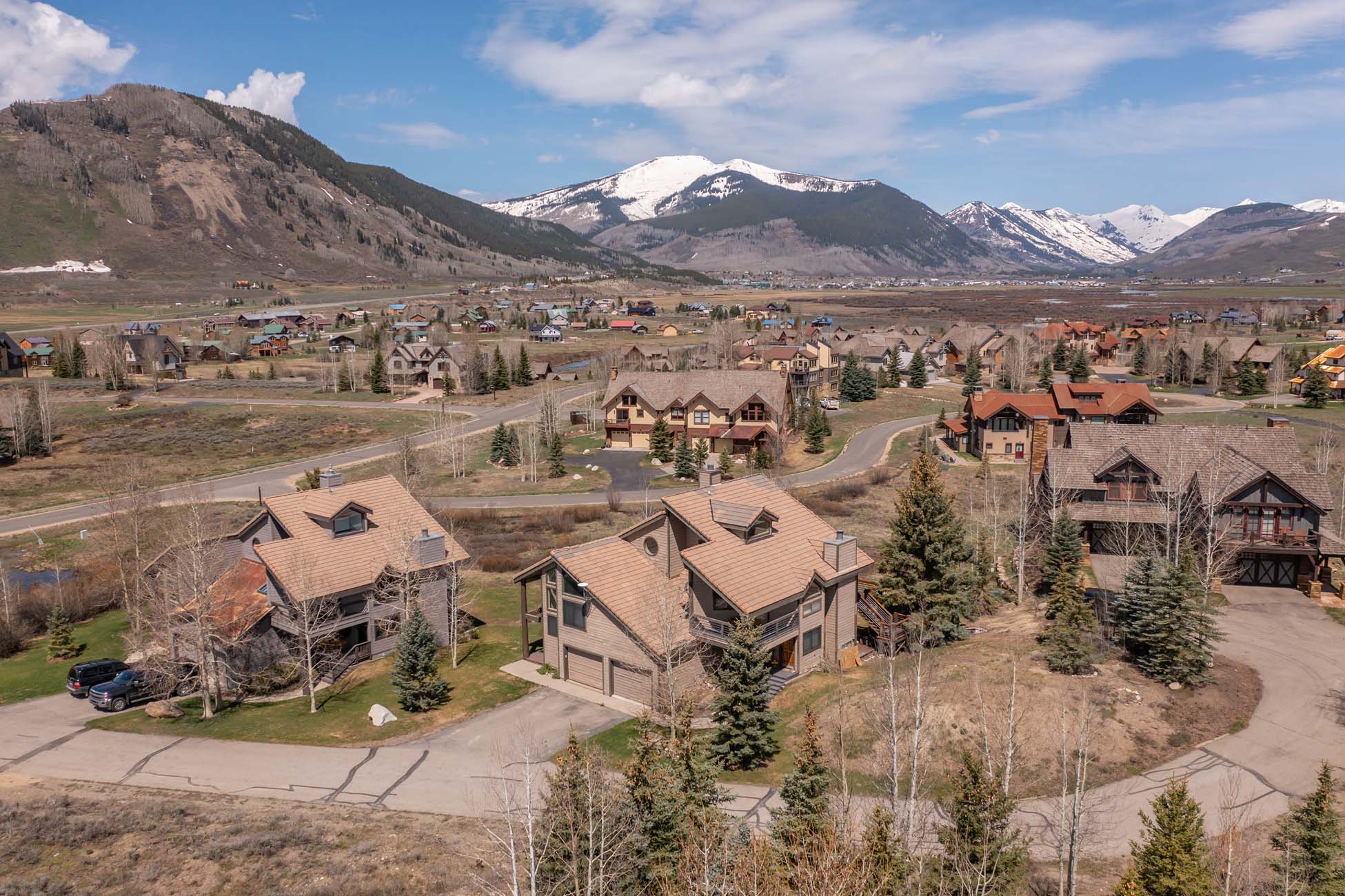 49 Powderview Drive, Crested Butte Colorado - drone view