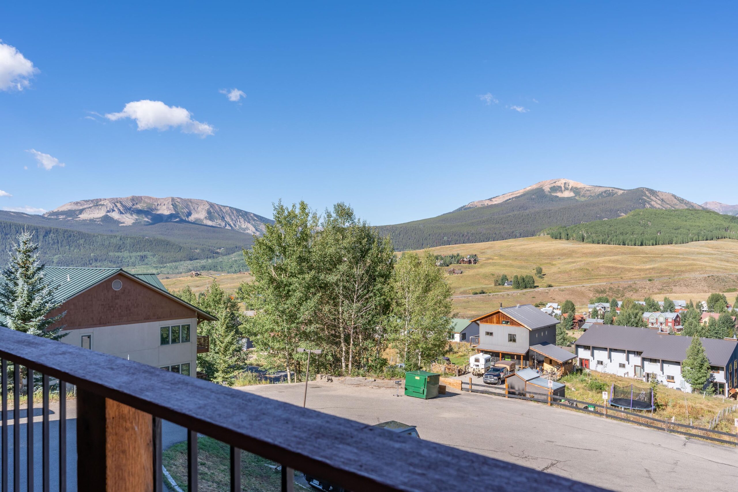 20 Paradise Road 208 Mt. Crested Butte, Colorado - Mountain View from balcony