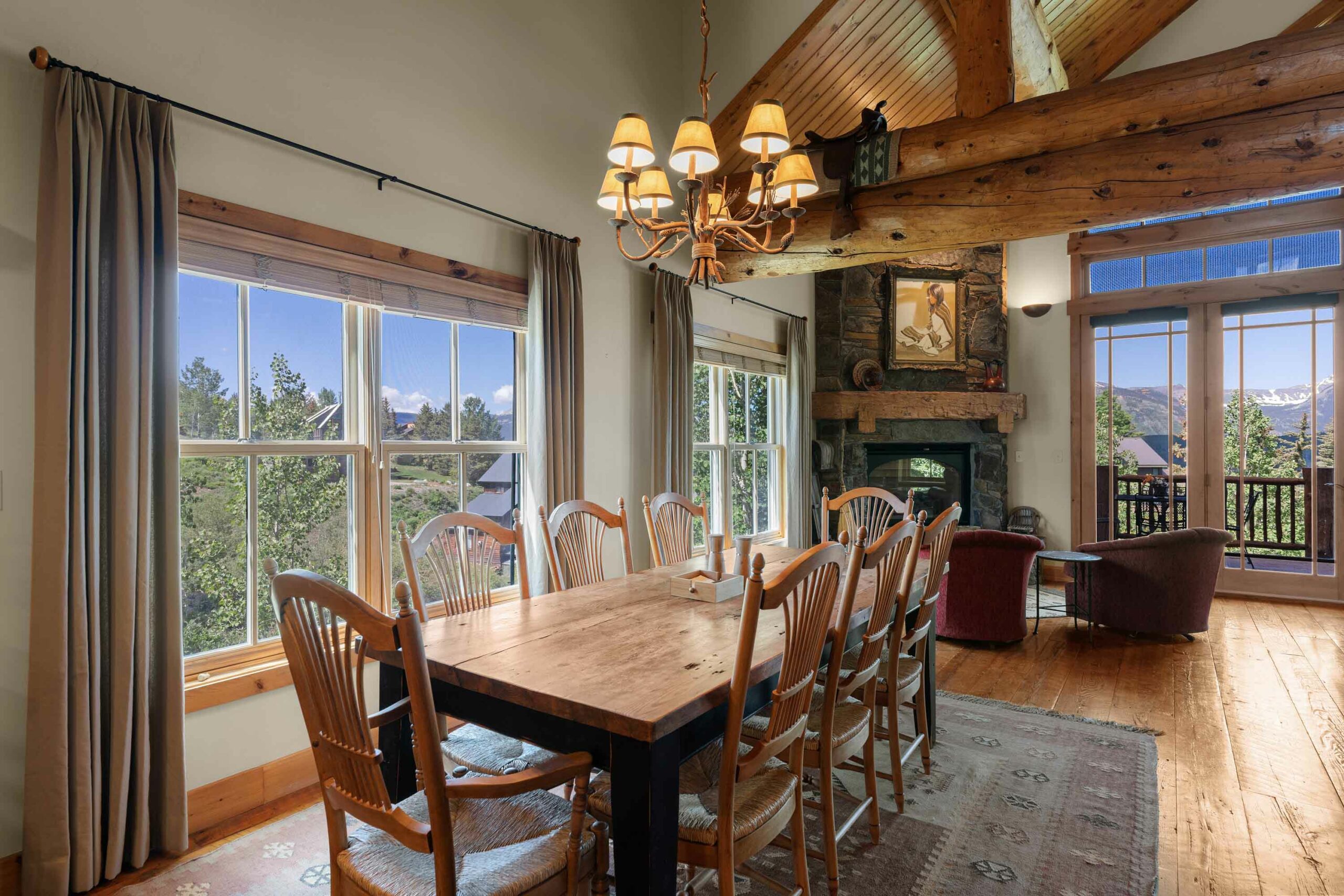 18 Ruby Drive Mt. Crested Butte, Colorado - Dining and living room