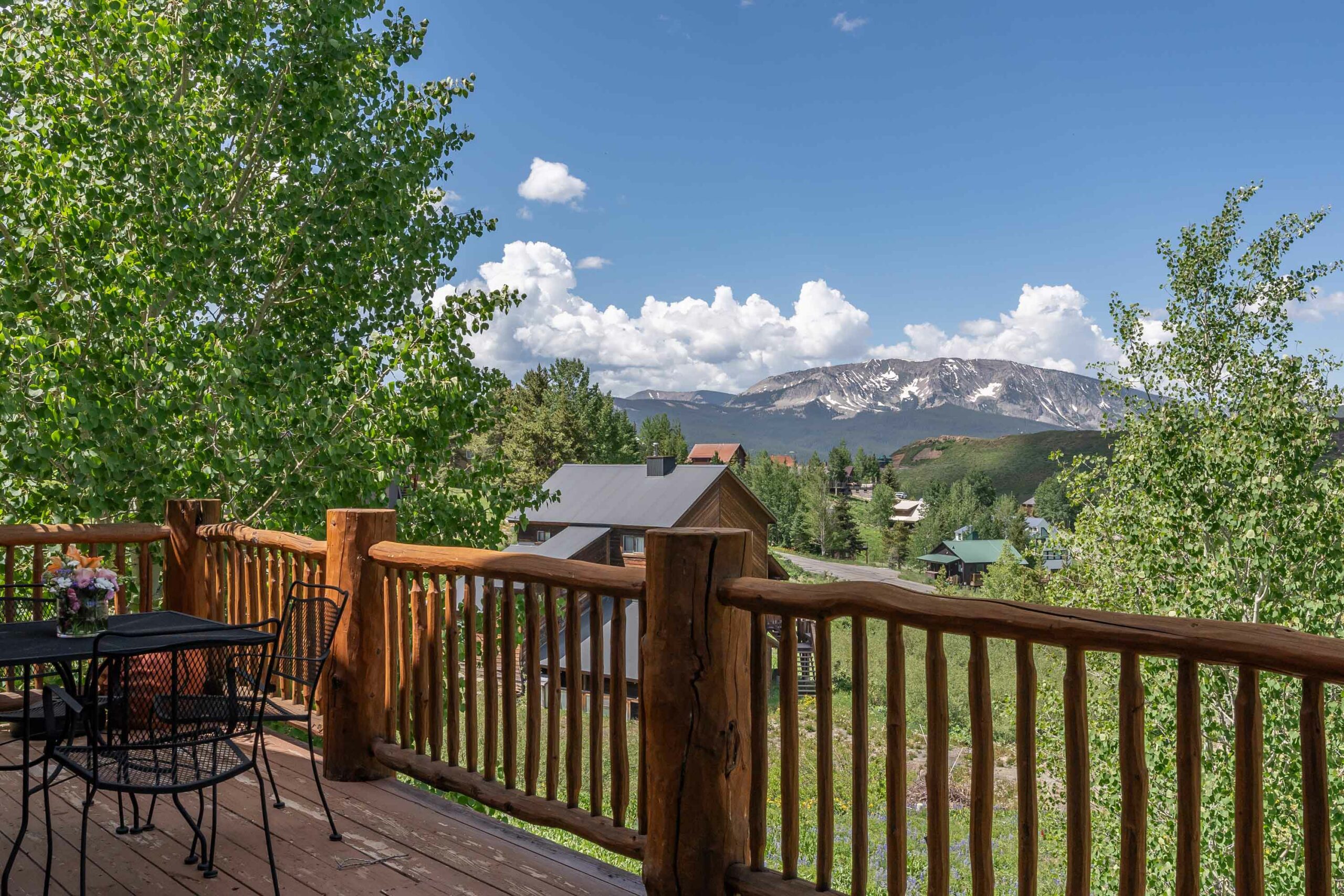 18 Ruby Drive Mt. Crested Butte, Colorado - Deck with view