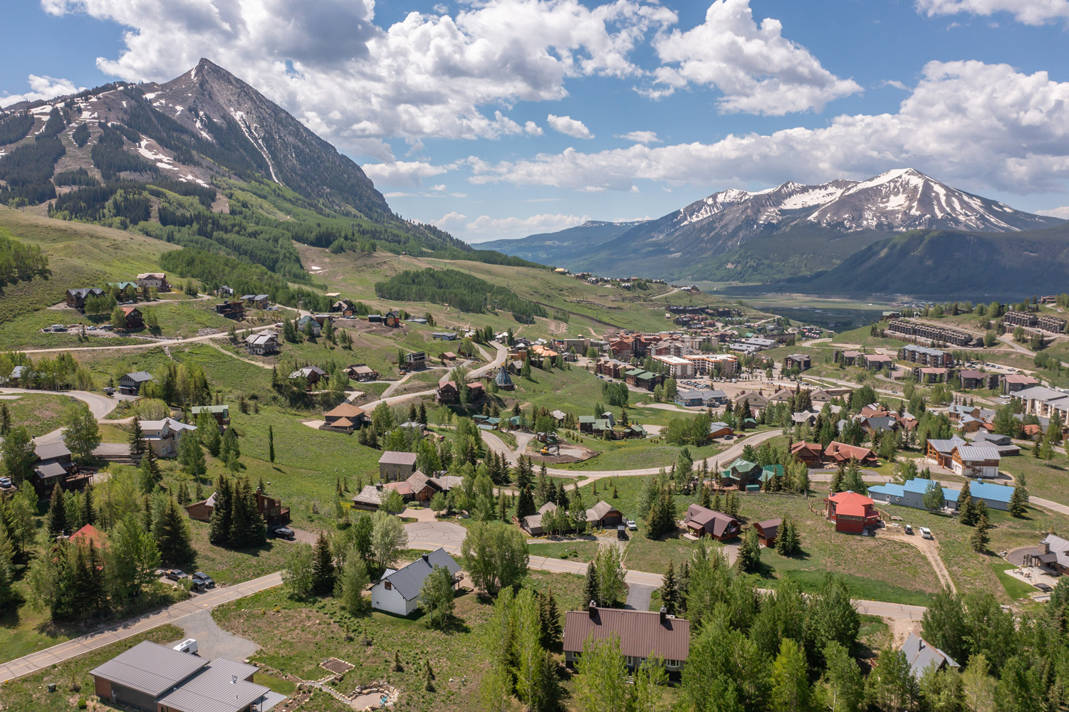 29 Belleview Drive Mt. Crested Butte, Colorado - drone view