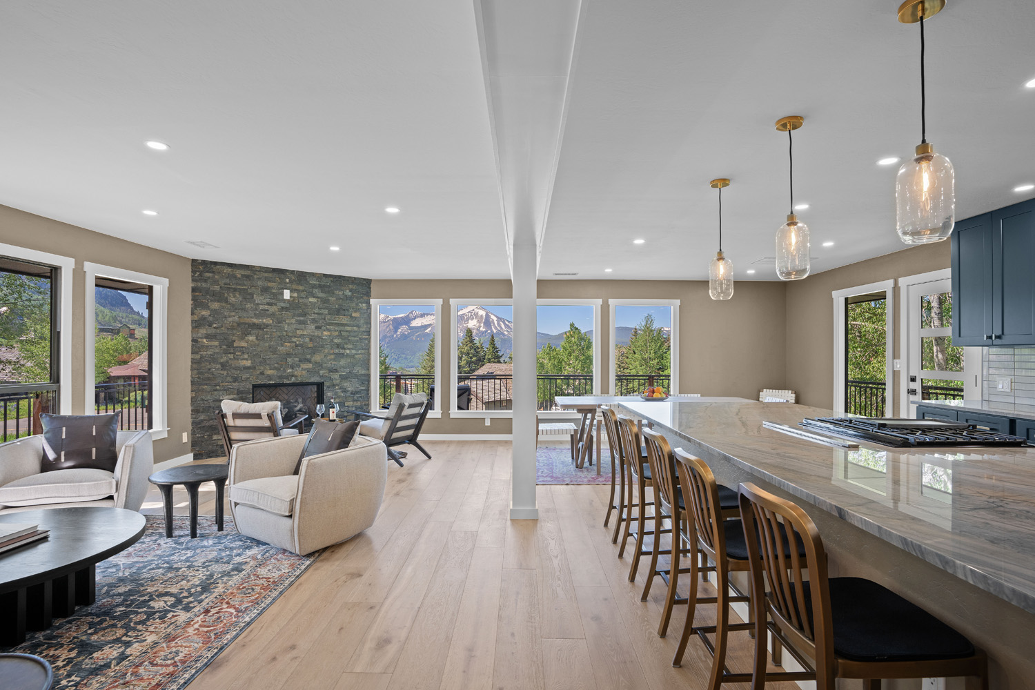 29 Belleview Drive Mt. Crested Butte, Colorado - kitchen_living room