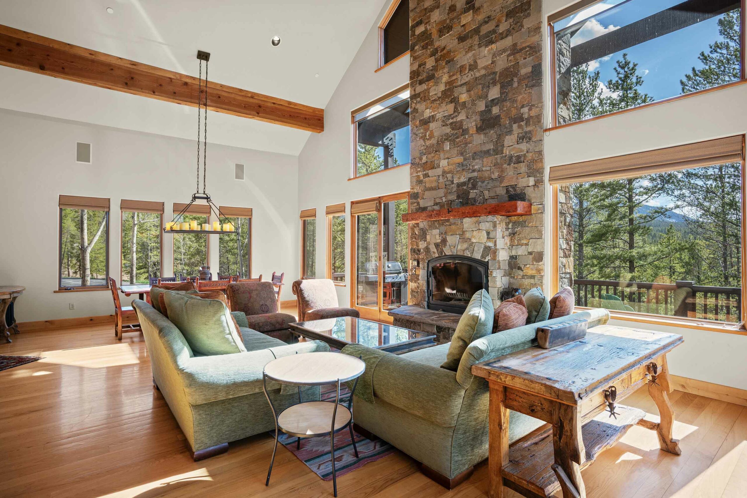 2074 Wildcat Trail Crested Butte, Colorado - living room and fireplace