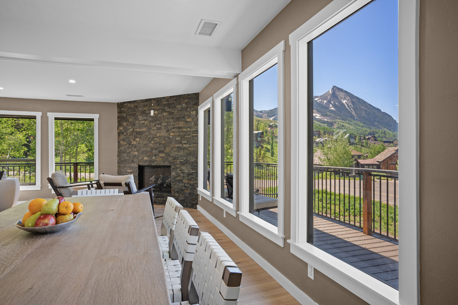 29 Belleview Drive Mt. Crested Butte, Colorado - dining room mountain views