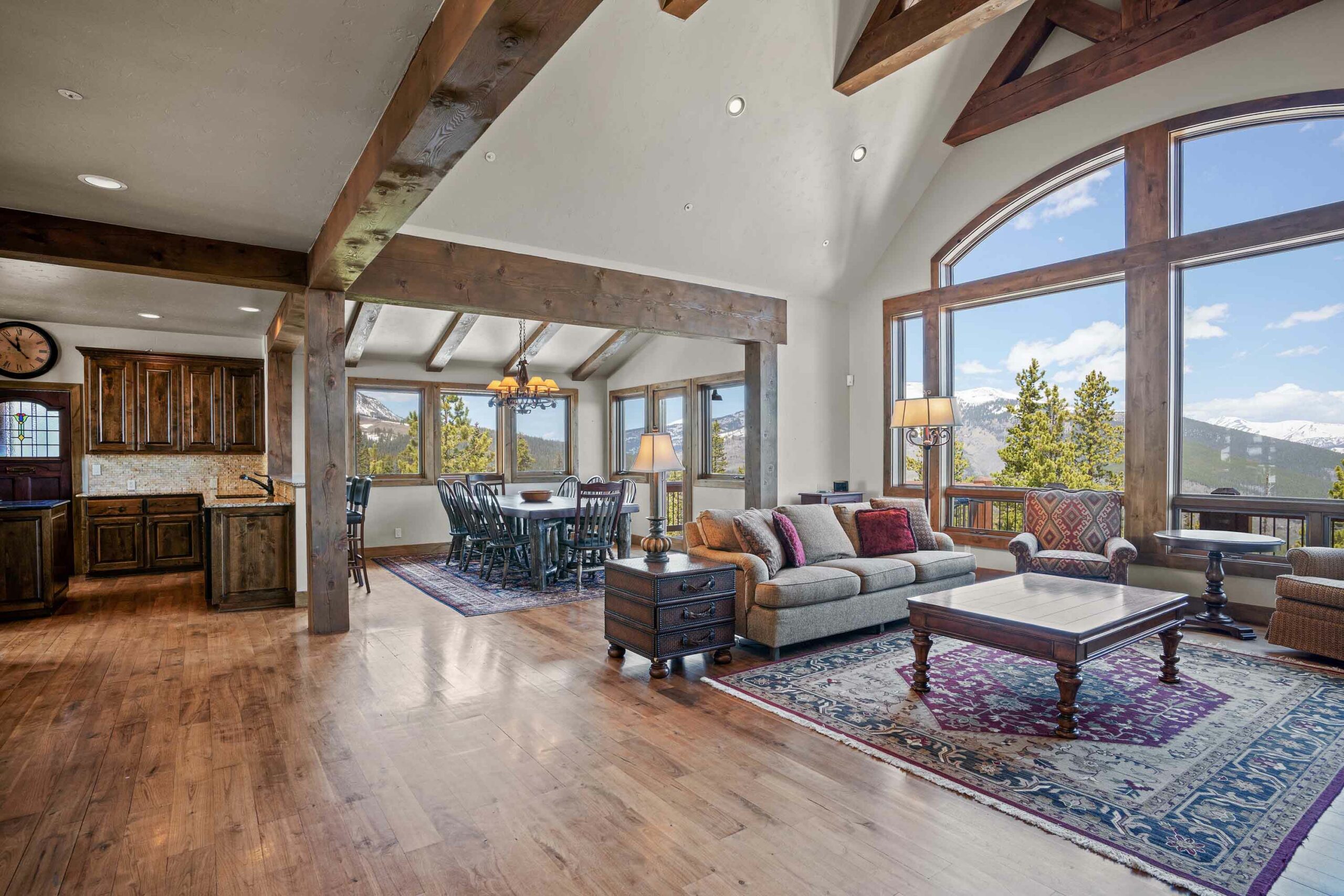 4121 Wildcat Trail Crested Butte, Colorado - living room and dining room