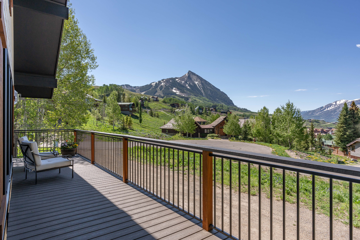 29 Belleview Drive Mt. Crested Butte, Colorado - deck mountain view