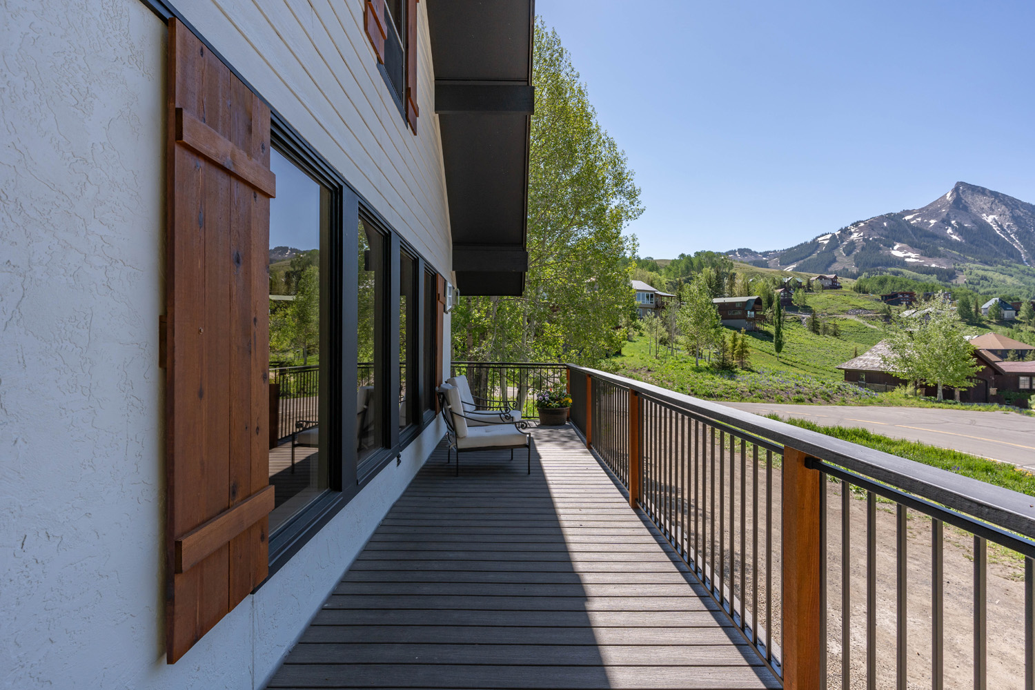 29 Belleview Drive Mt. Crested Butte, Colorado - deck