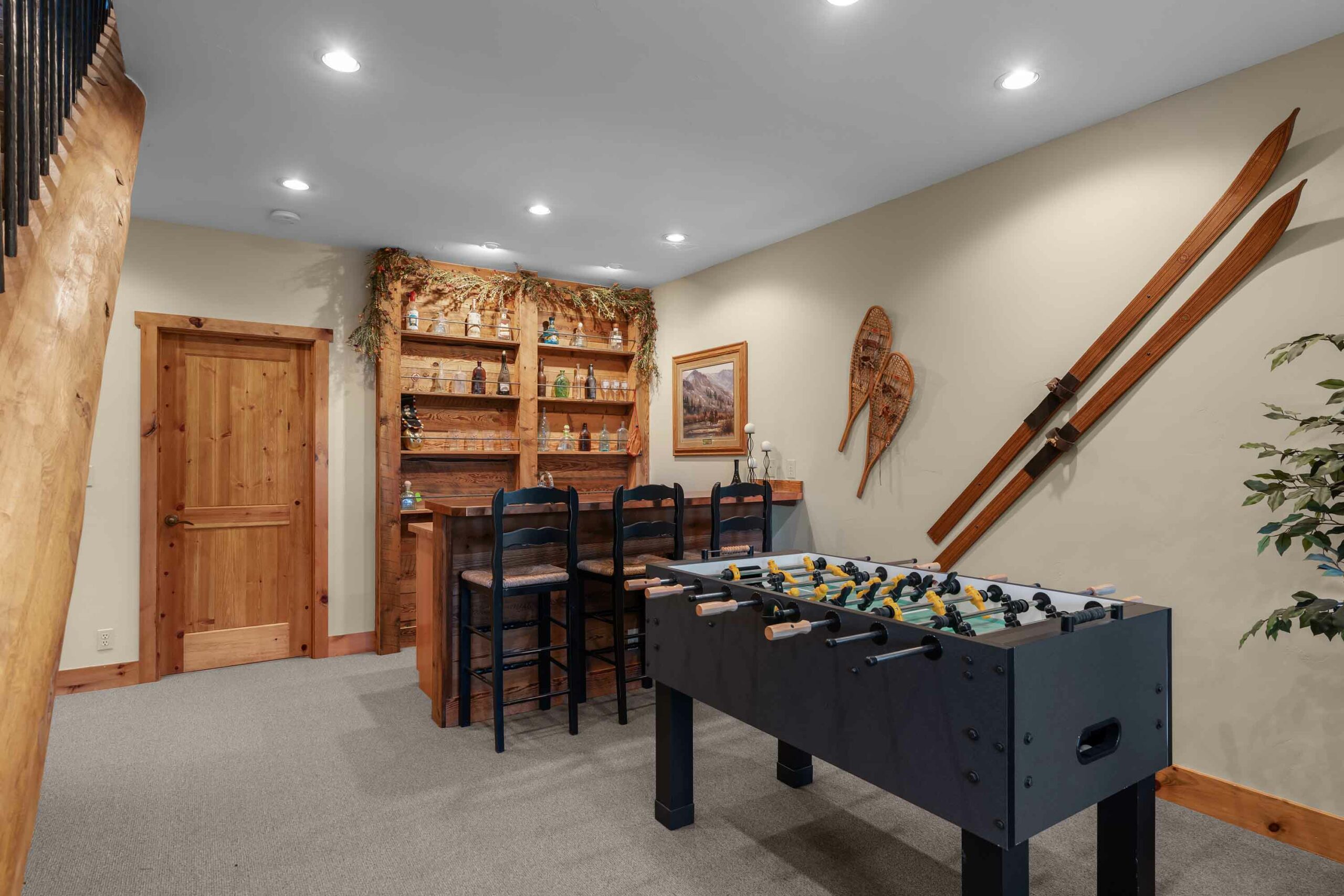 18 Ruby Drive Mt. Crested Butte, Colorado - Entertainment room and wet bar