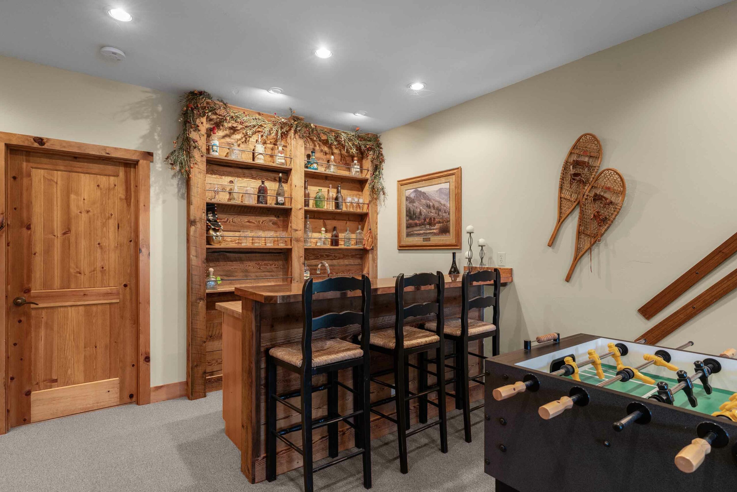 18 Ruby Drive Mt. Crested Butte, Colorado - Entertainment room and wet bar