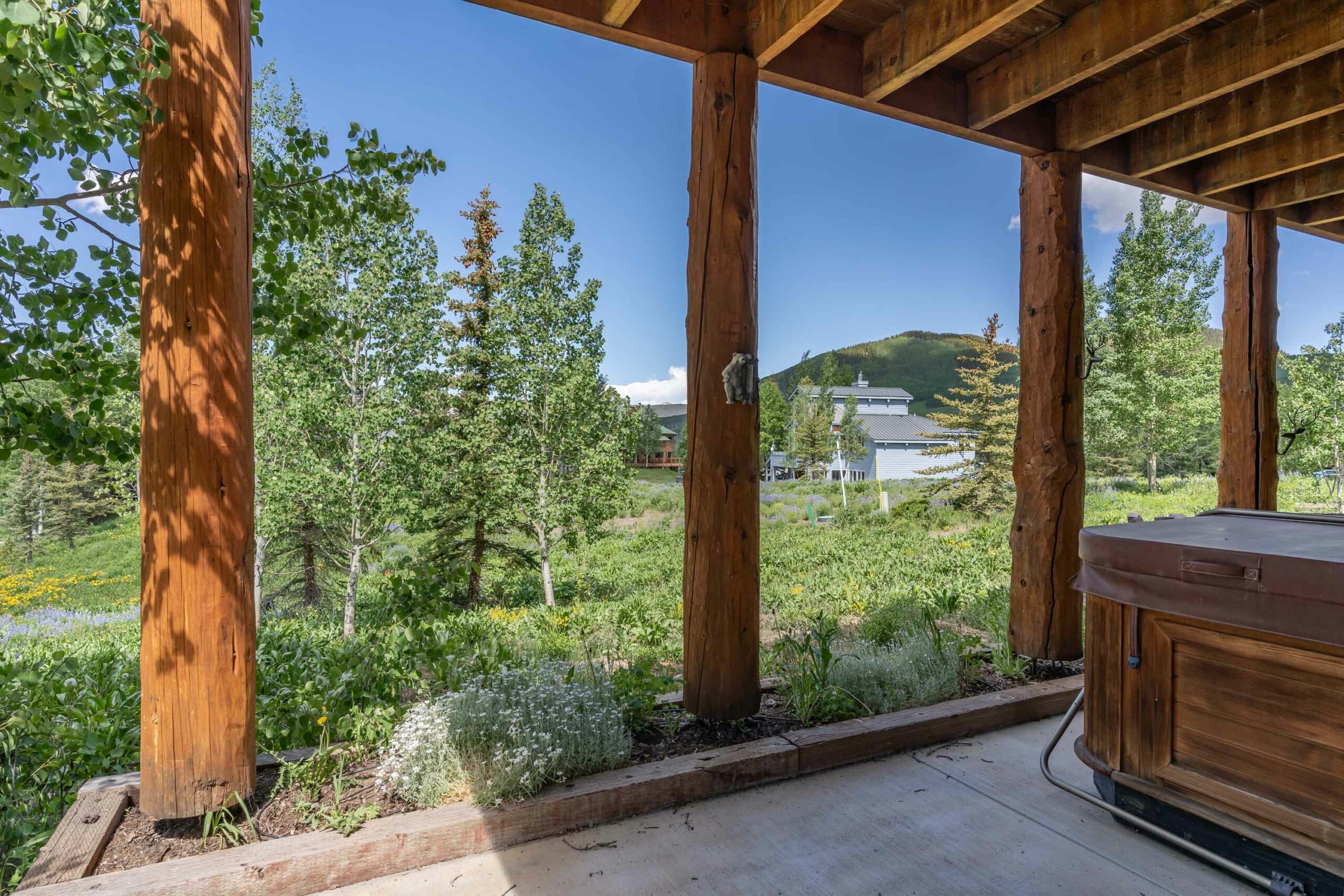 18 Ruby Drive Mt. Crested Butte, Colorado - Patio and hot tub