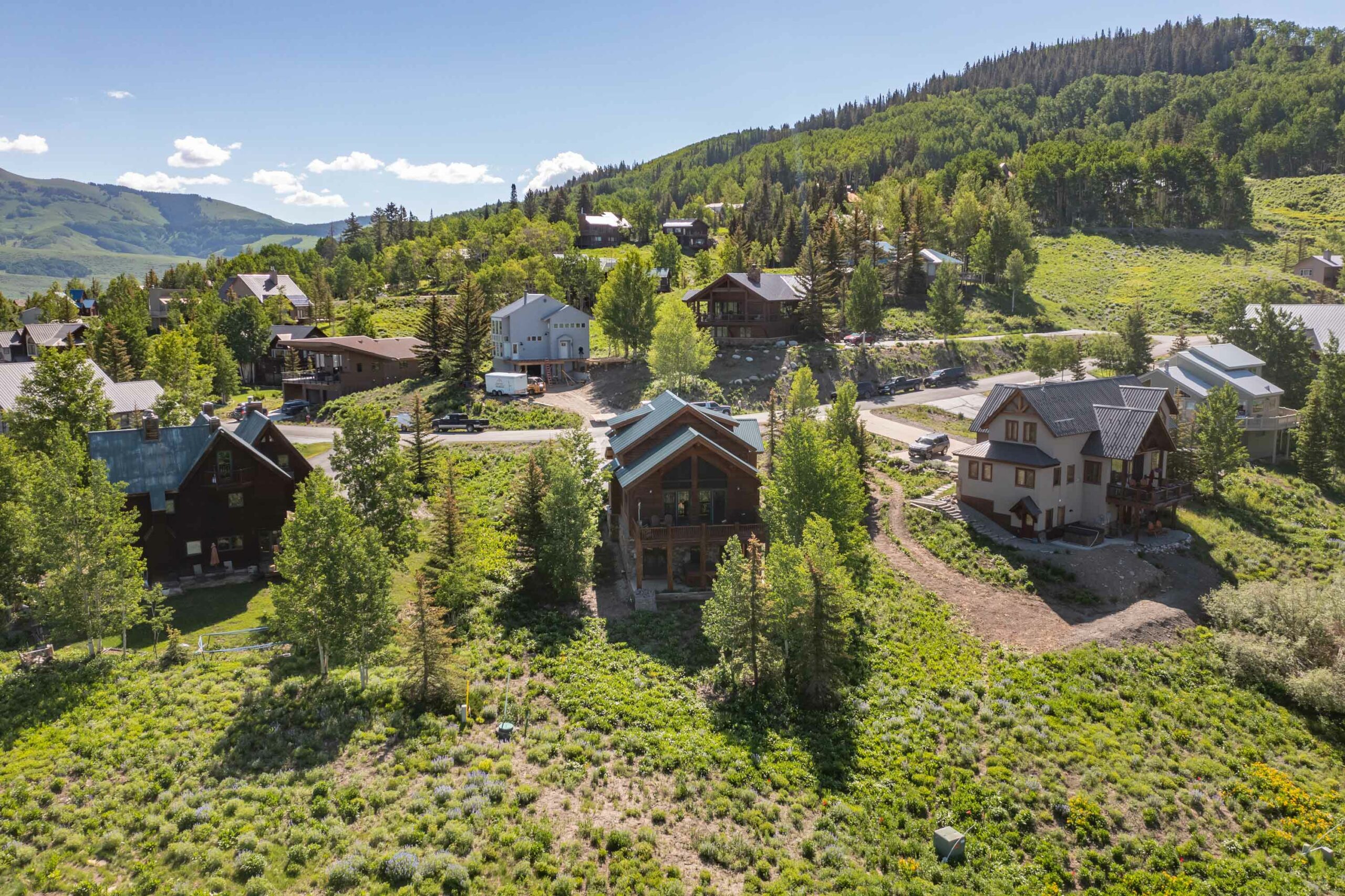 18 Ruby Drive Mt. Crested Butte, Colorado - Drone picture