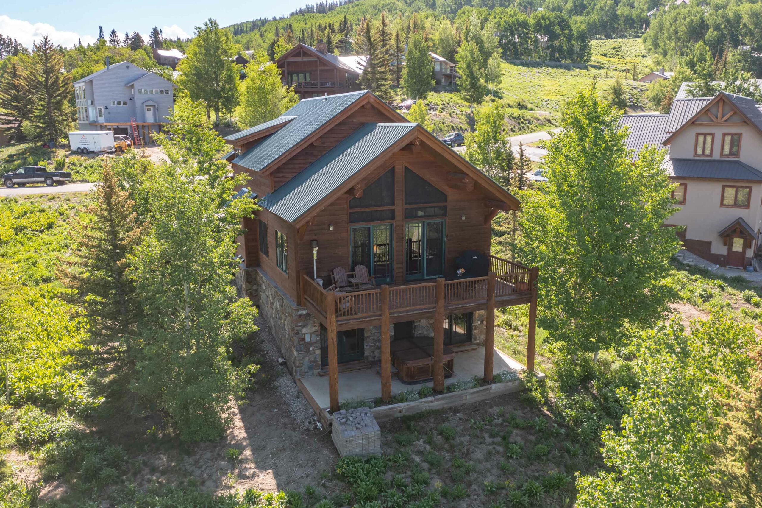 18 Ruby Drive Mt. Crested Butte, Colorado - Drone picture