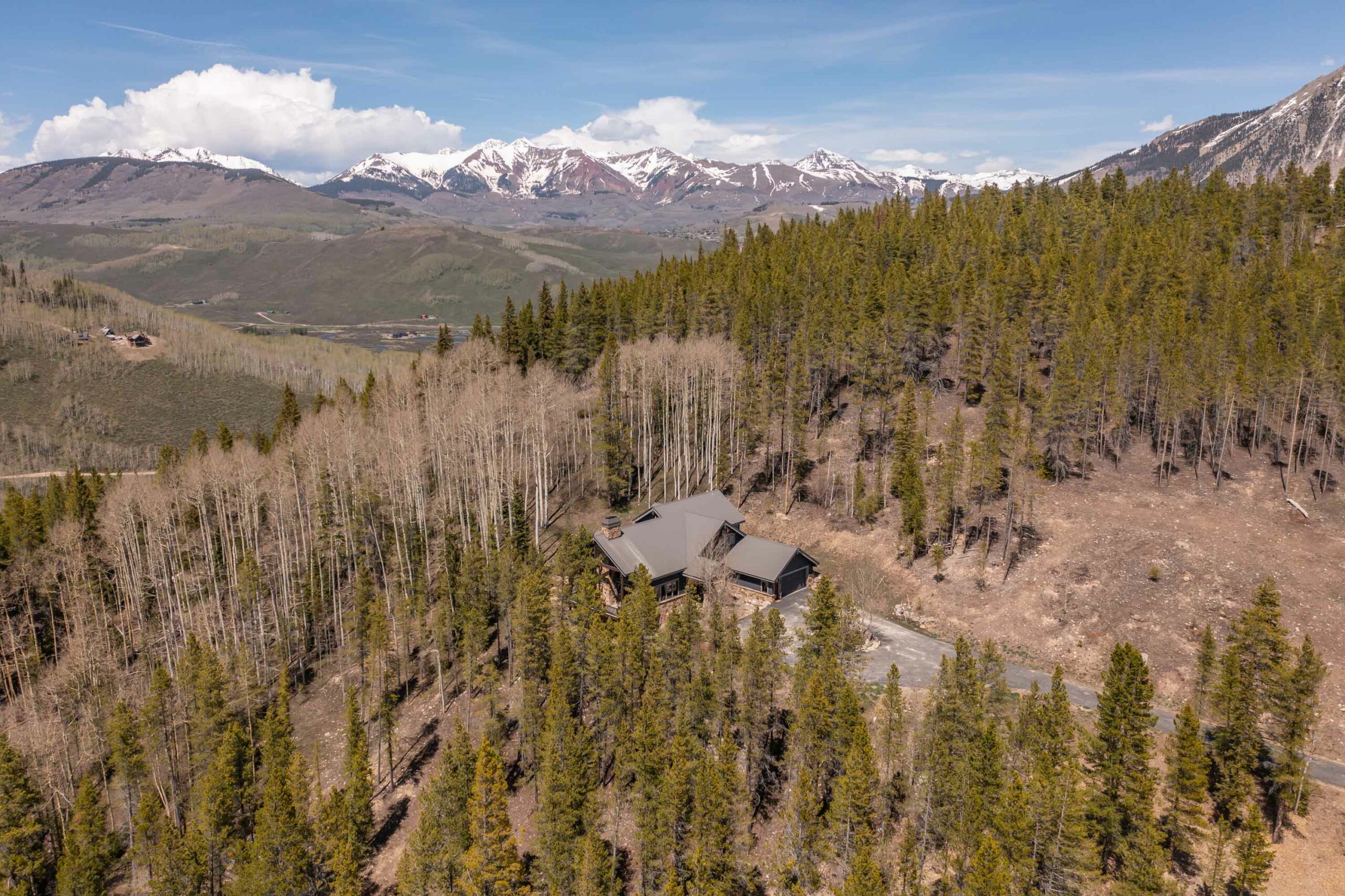 2074 Wildcat Trail Crested Butte, Colorado - drone view