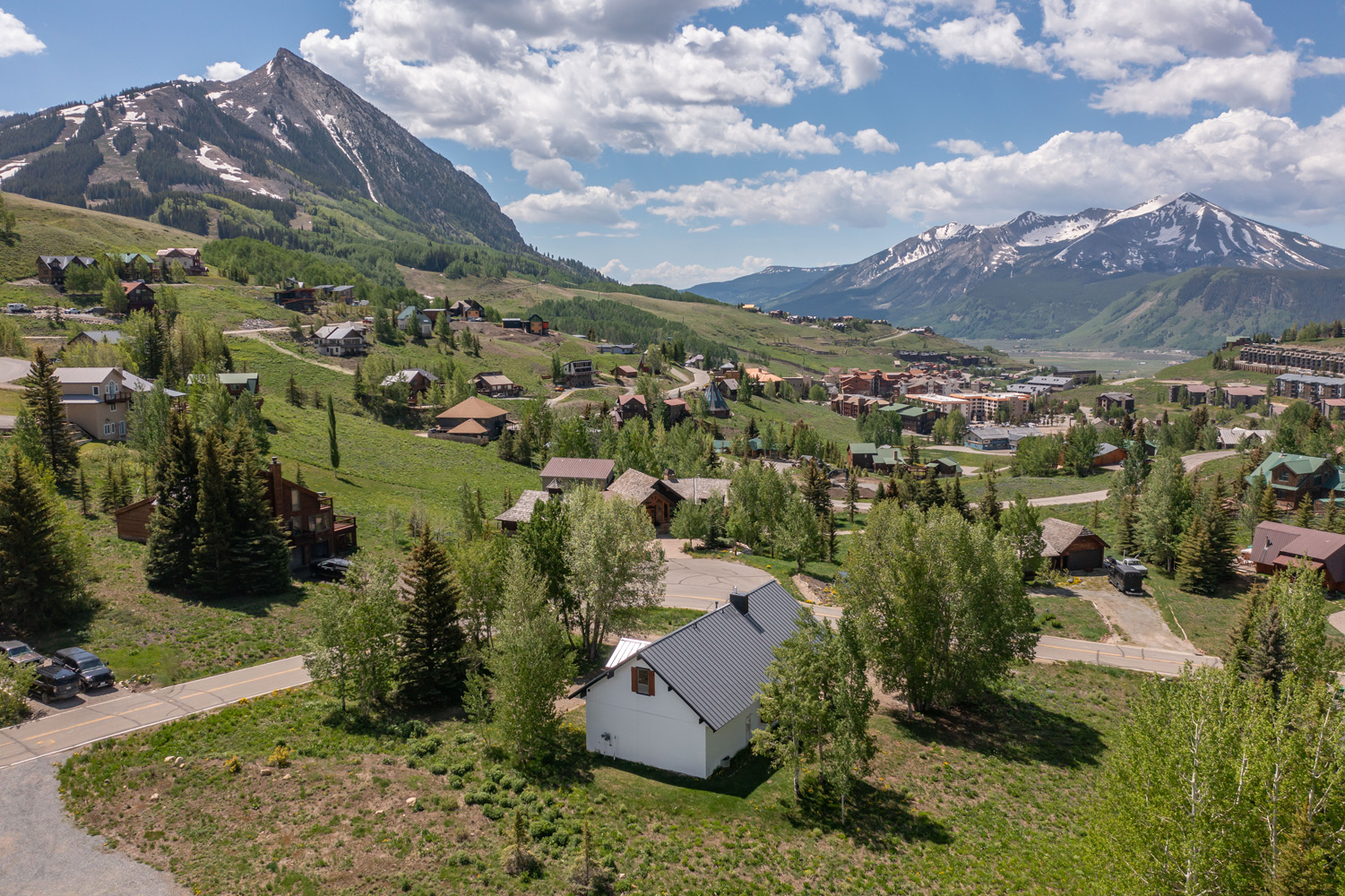 29 Belleview Drive Mt. Crested Butte, Colorado - drone view