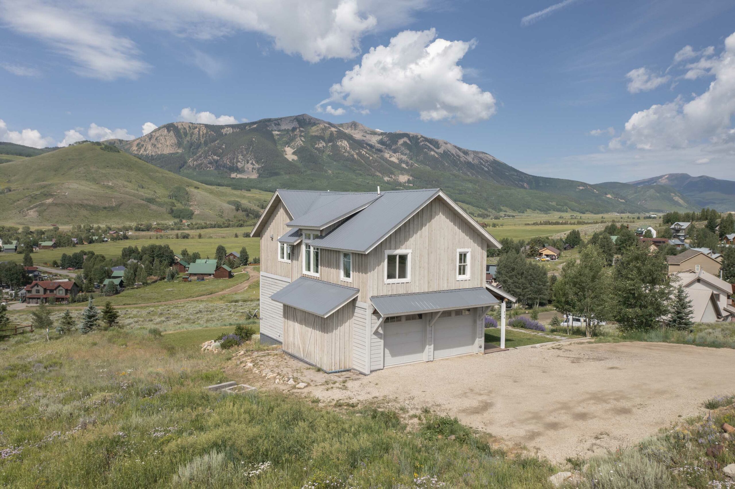 276 Zeligman Street Crested Butte, CO - Back of the house drone view