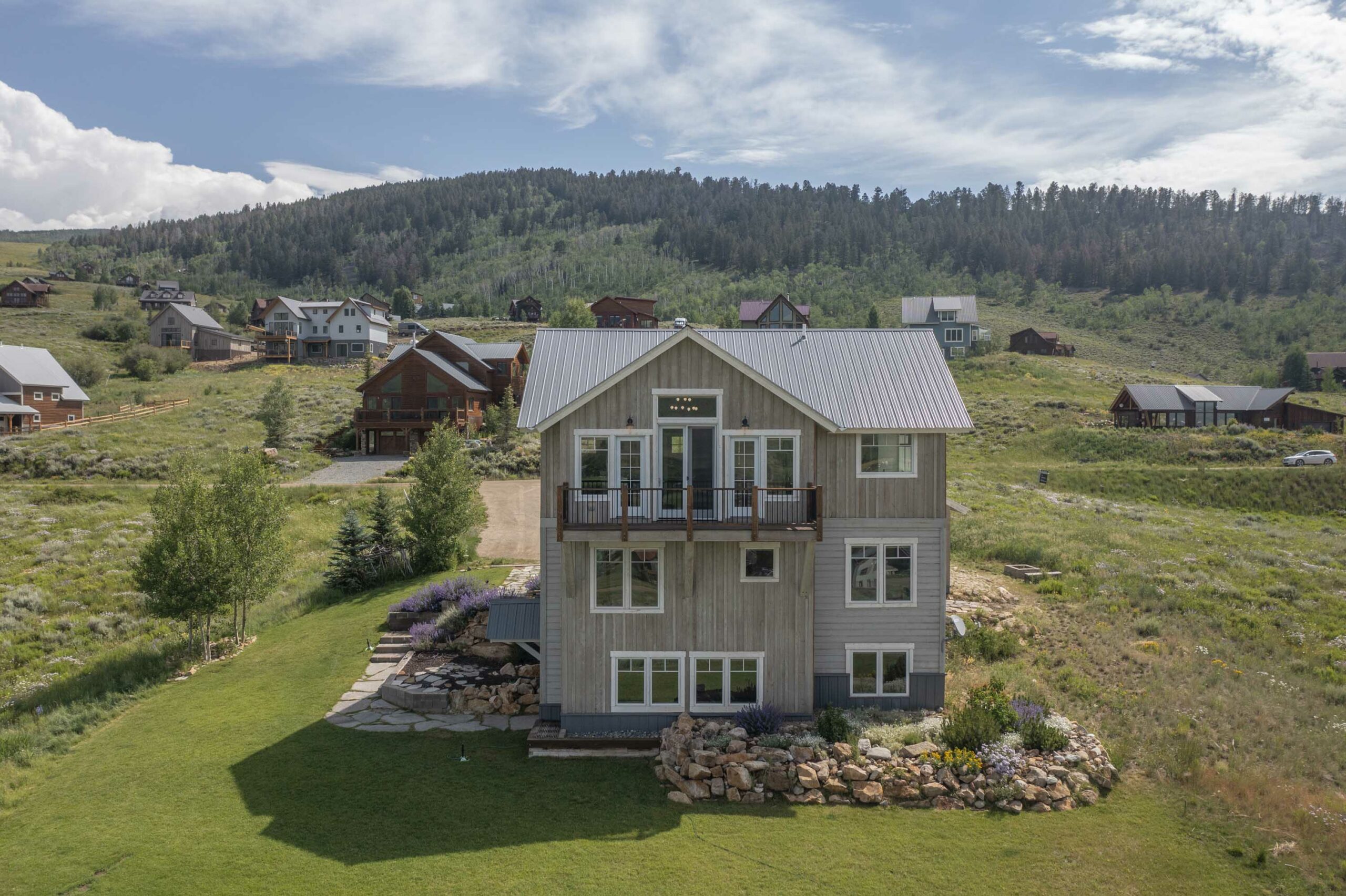 276 Zeligman Street Crested Butte, CO - Back of the house drone view