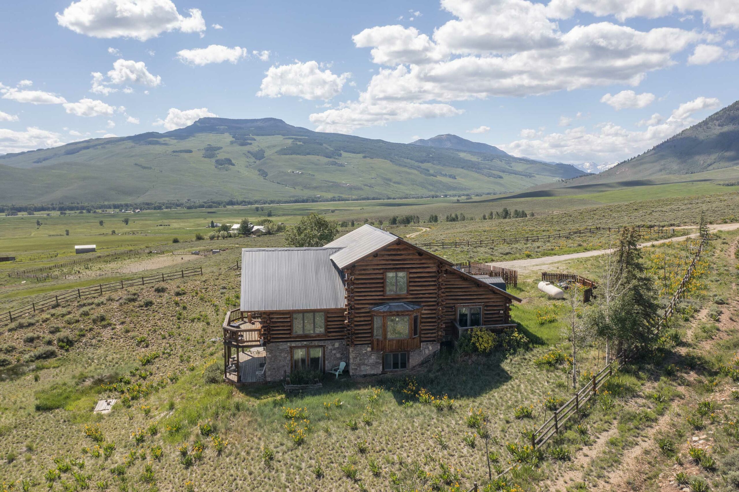 1 Renegade Road Almont, Colorado - Back of House and Drone Picture