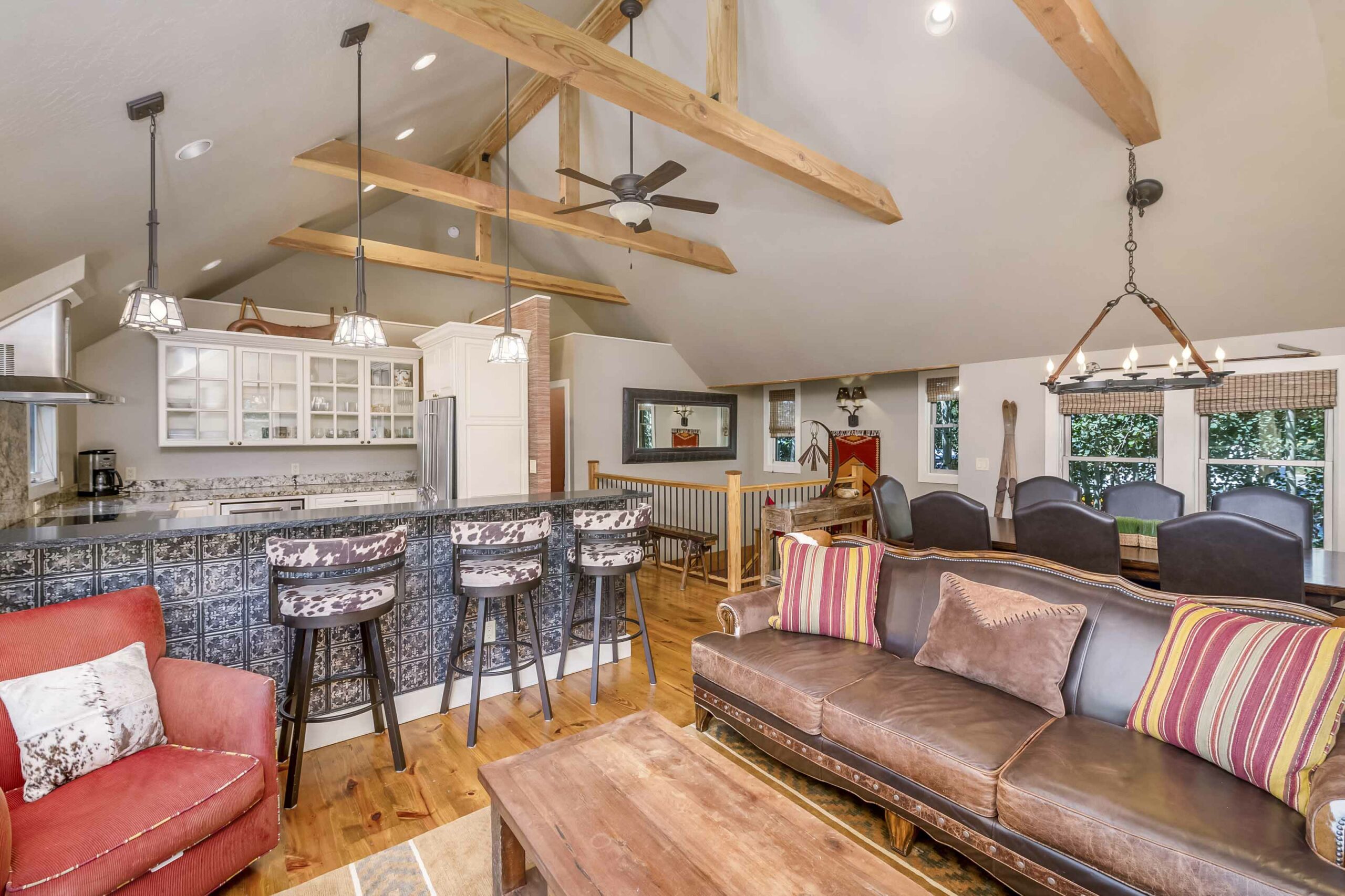 620 Maroon Avenue, Crested Butte, CO - Dining Room, Living Room and Kitchen