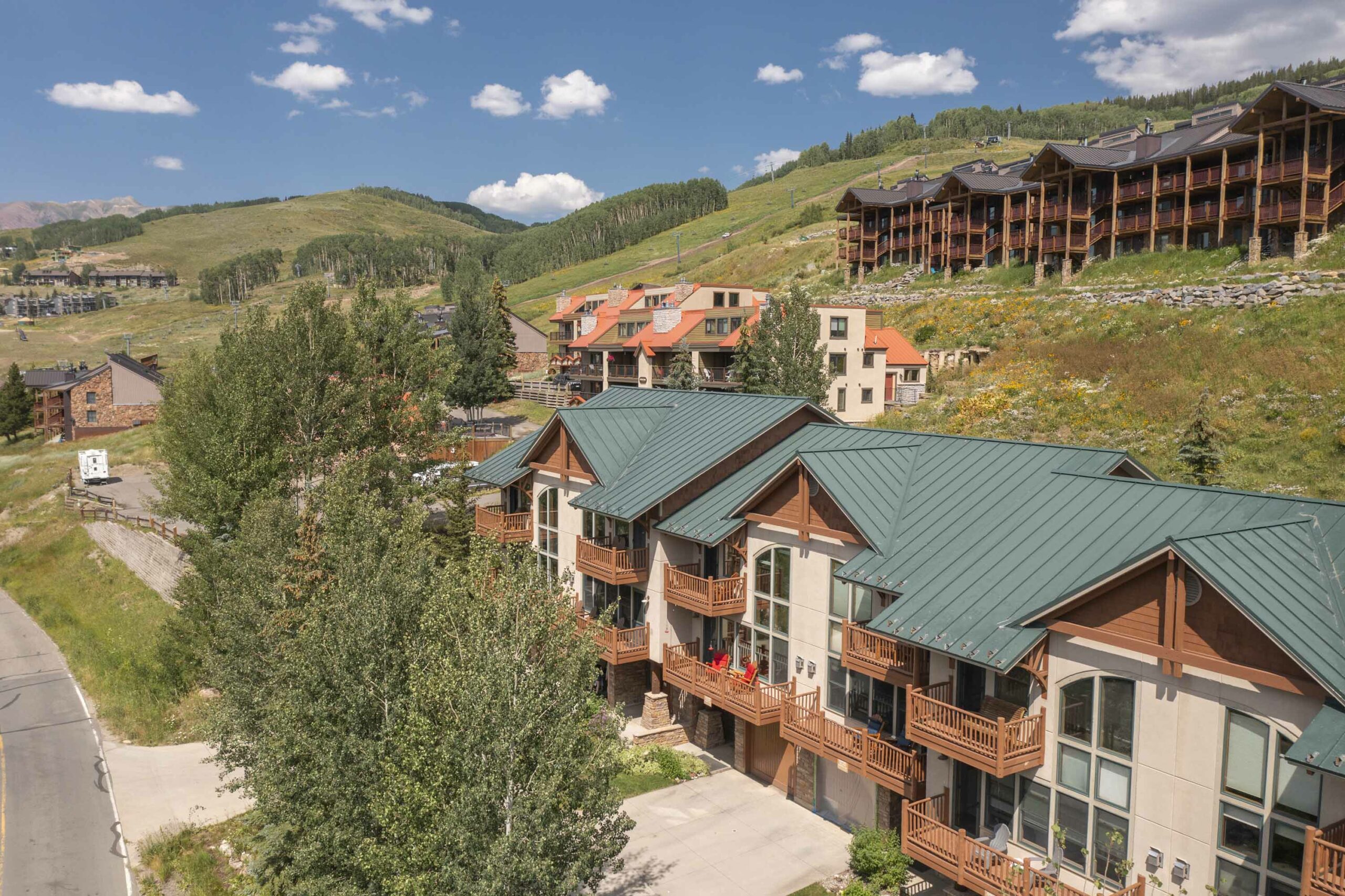 24 Hunter Hill Road #13 Mt. Crested Butte, CO - Drone View