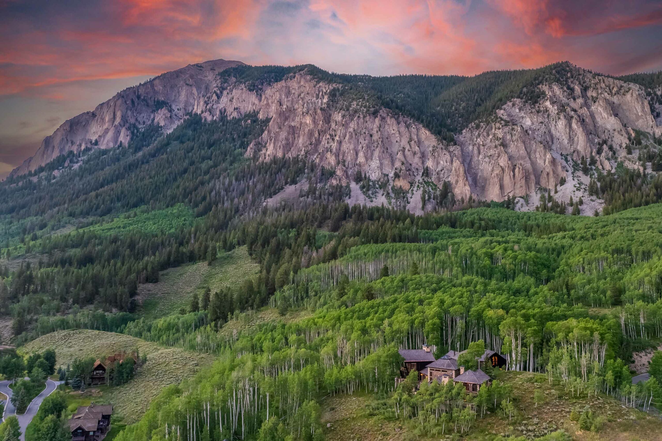 303 Forest Lane Crested Butte, CO - Drone View