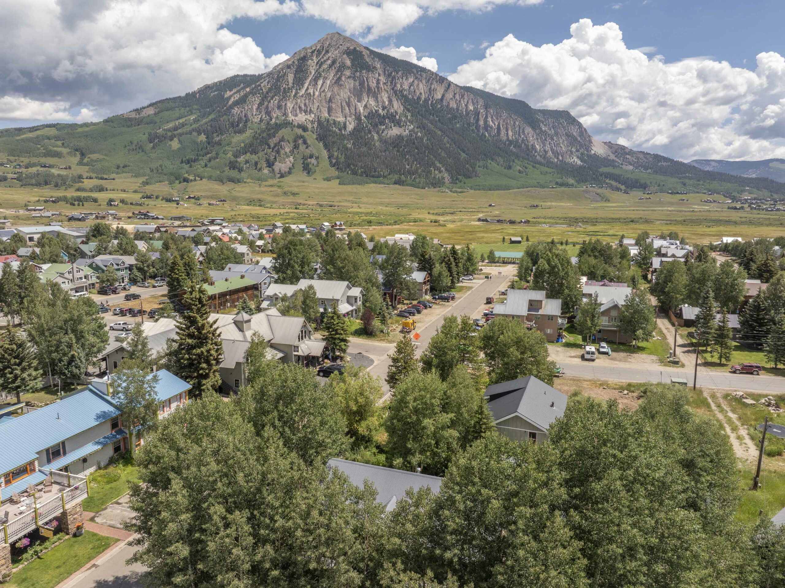 620 Maroon Avenue, Crested Butte, CO - Drone View and Mountains