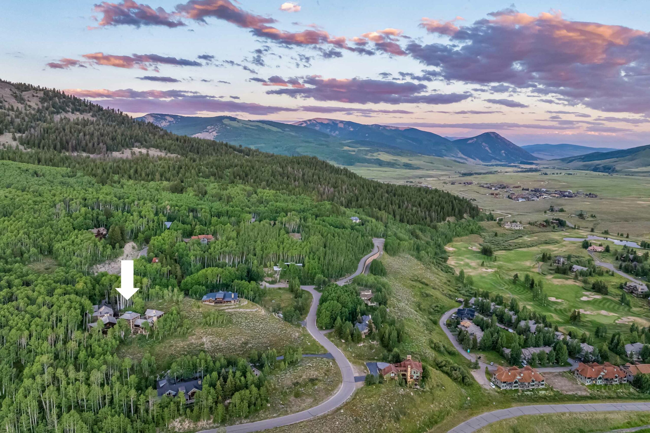 303 Forest Lane Crested Butte, CO - Drone View