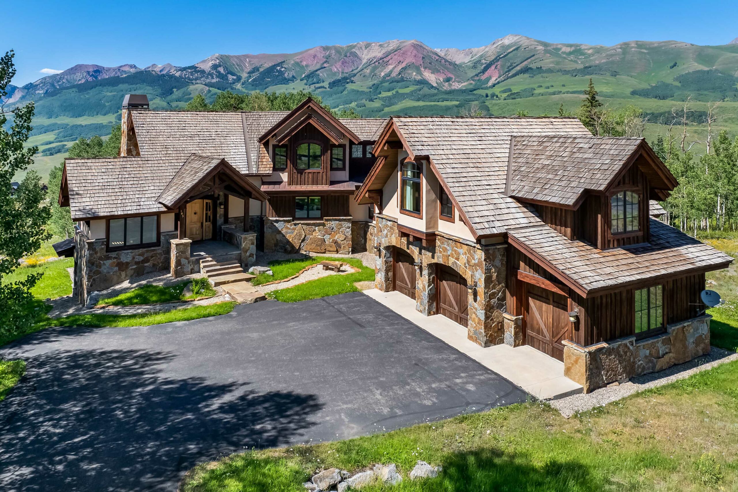 105 Bear Scratch Lane Mt. Crested Butte, CO - Drone View