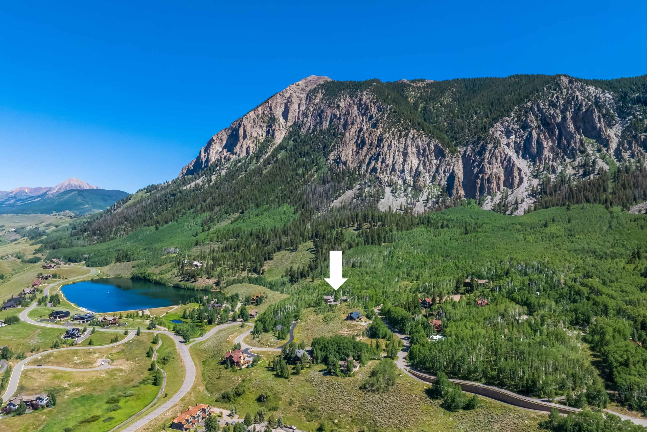 303 Forest Lane Crested Butte, CO - Drone View