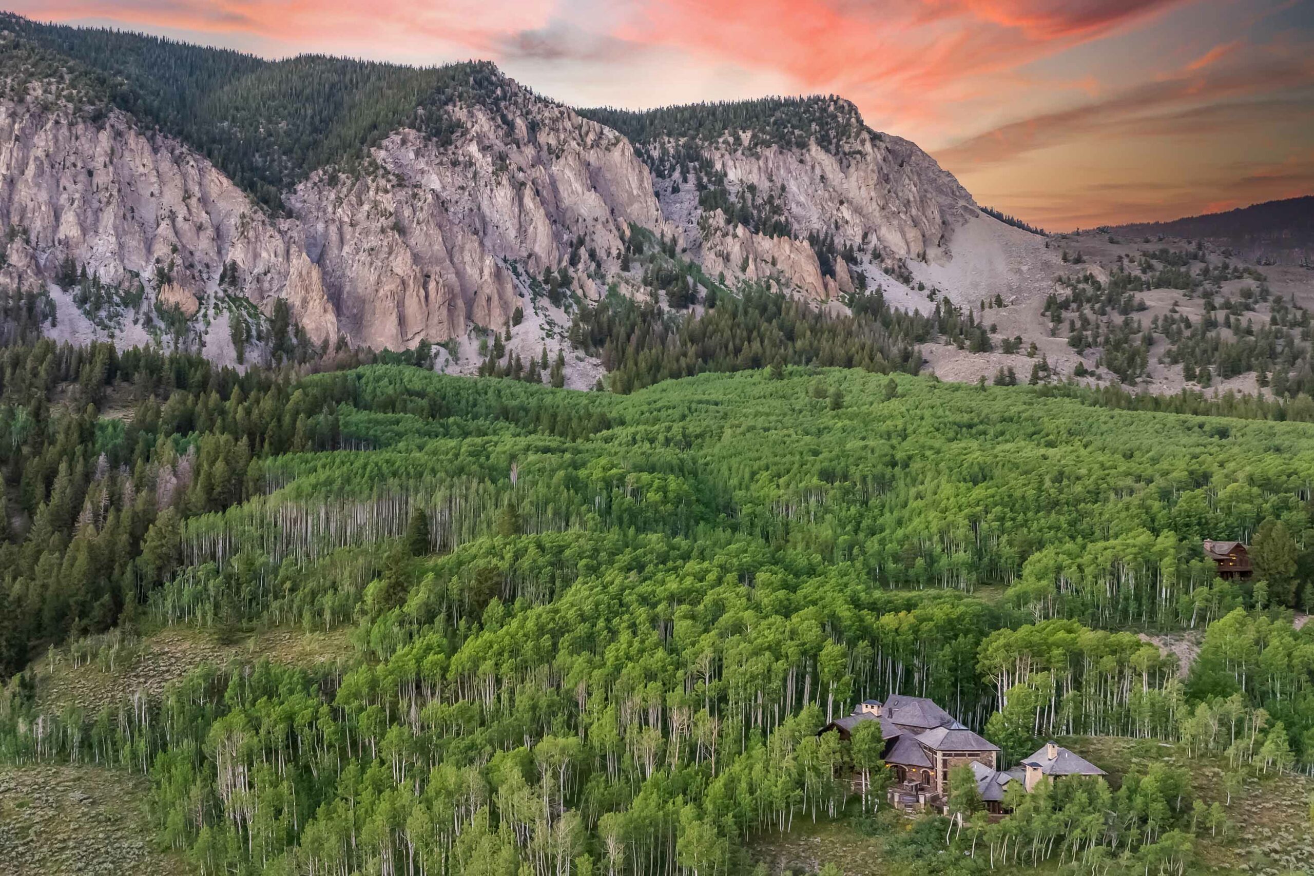 303 Forest Lane Crested Butte, CO - Drone View