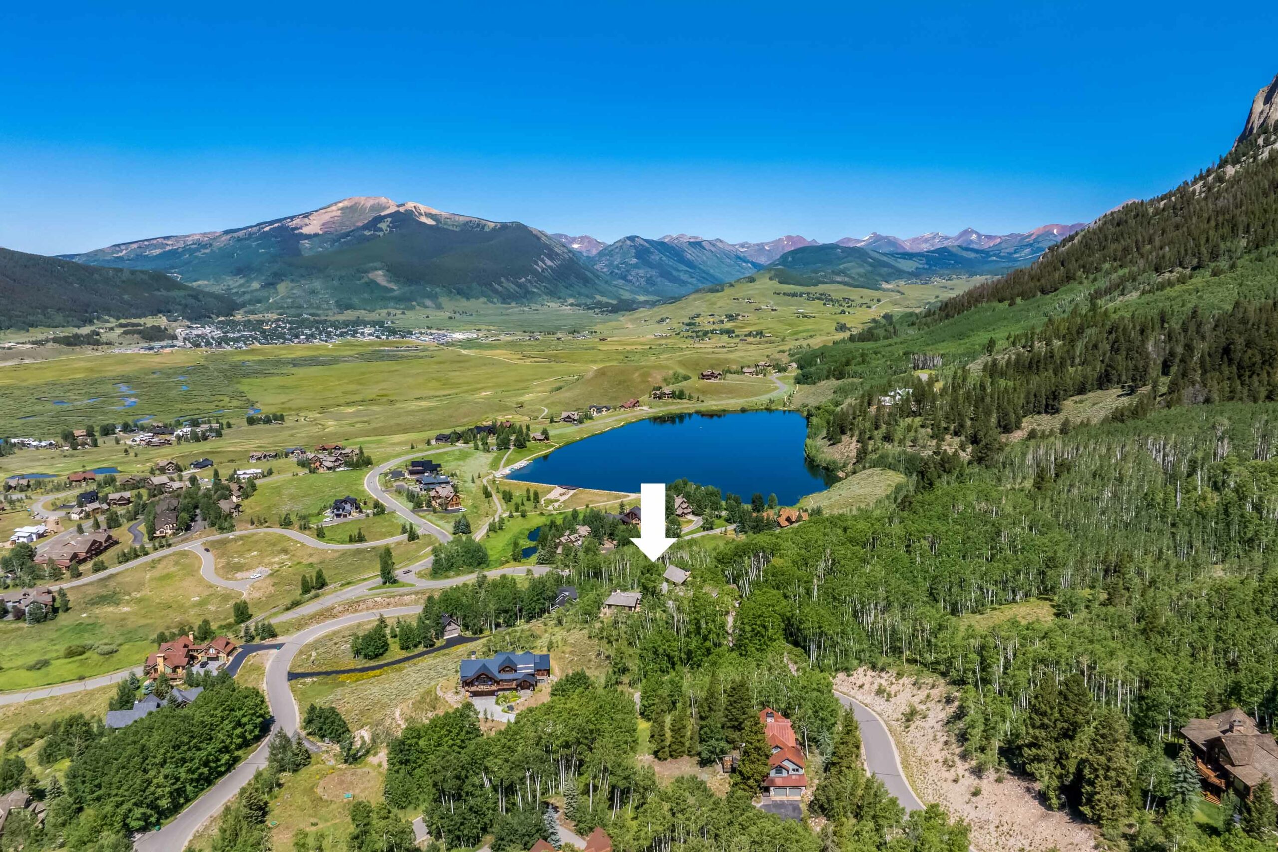 303 Forest Lane Crested Butte, CO - Drone View