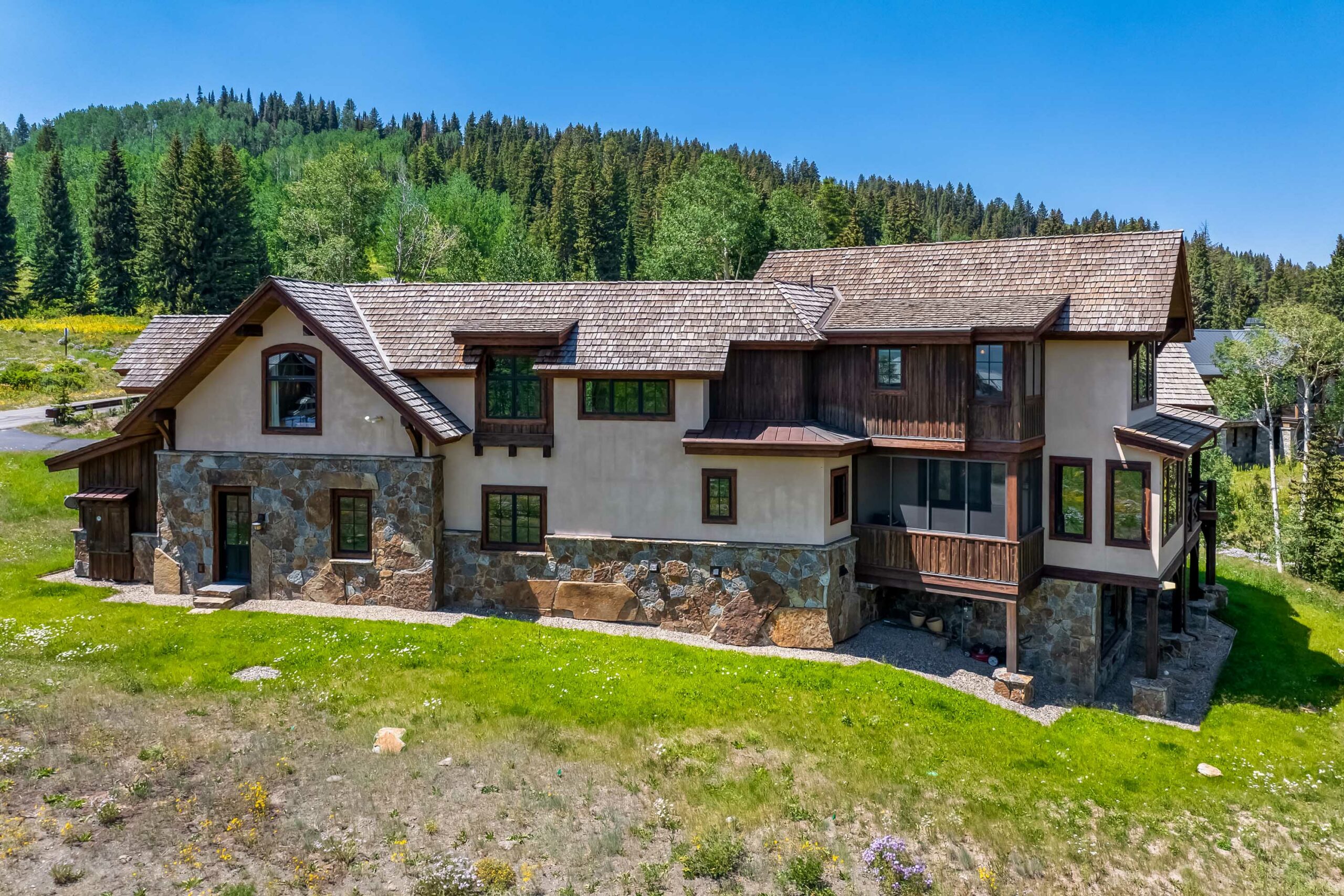 105 Bear Scratch Lane Mt. Crested Butte, CO - Back of House