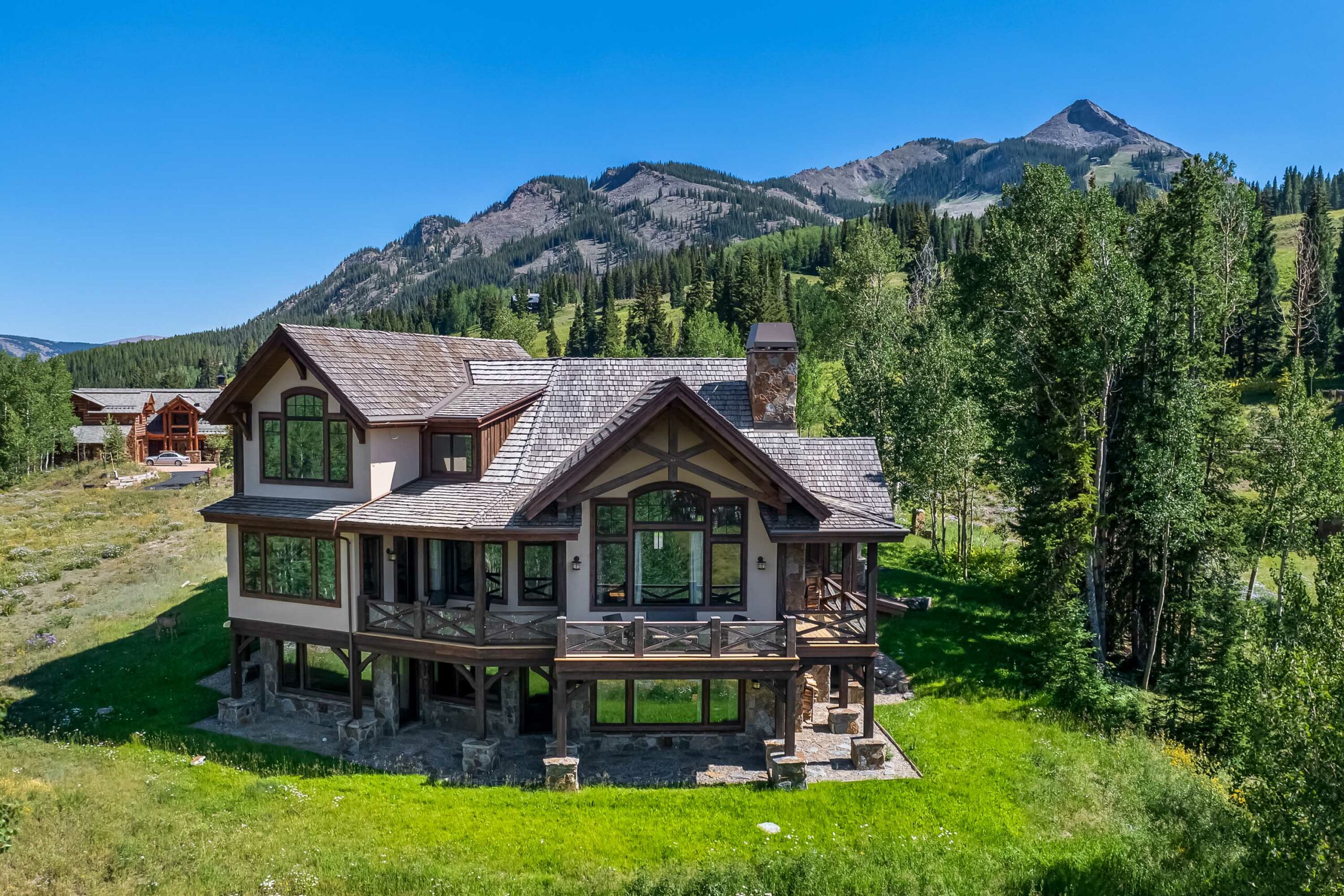 105 Bear Scratch Lane Mt. Crested Butte, CO - Drone View