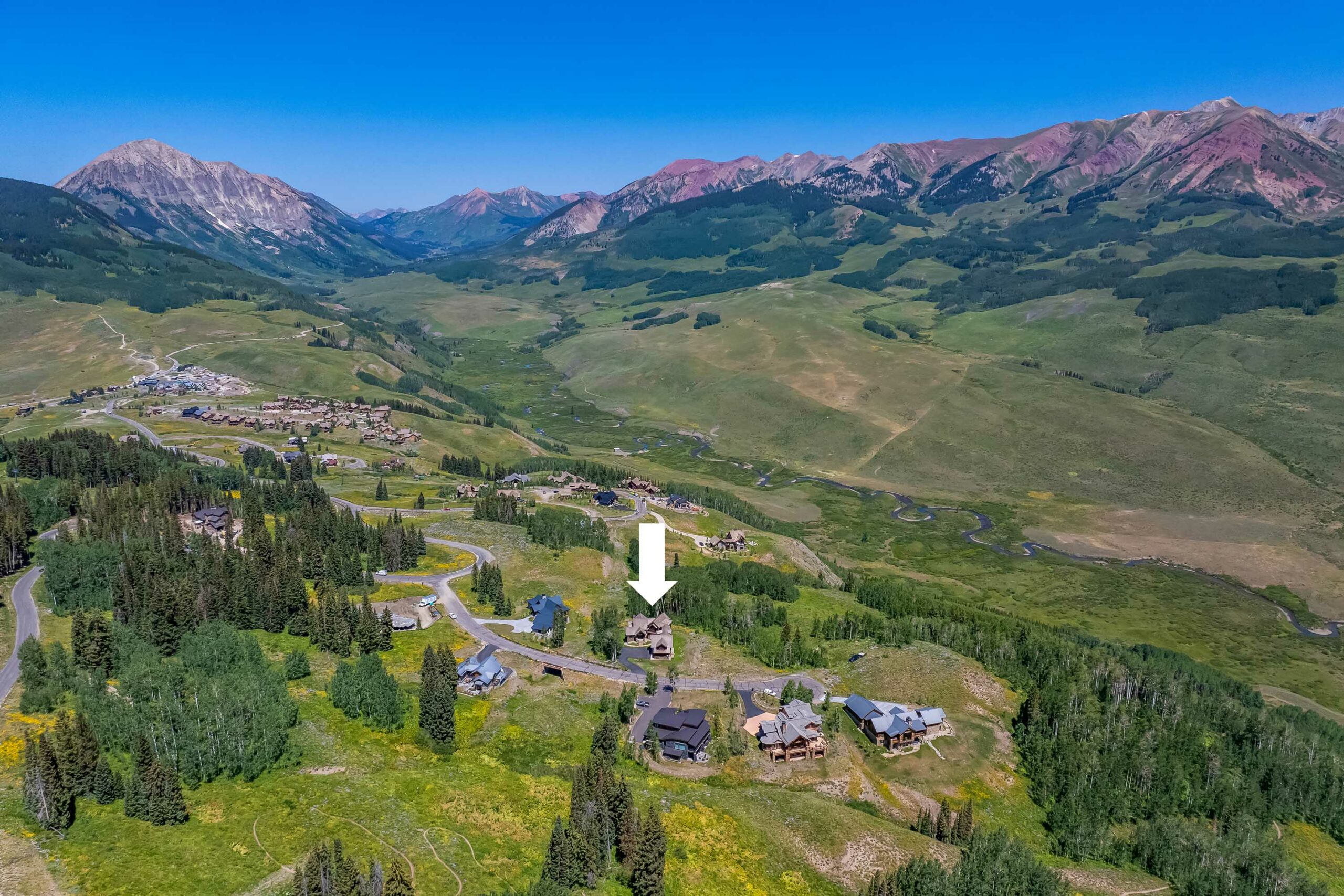 105 Bear Scratch Lane Mt. Crested Butte, CO - Drone View