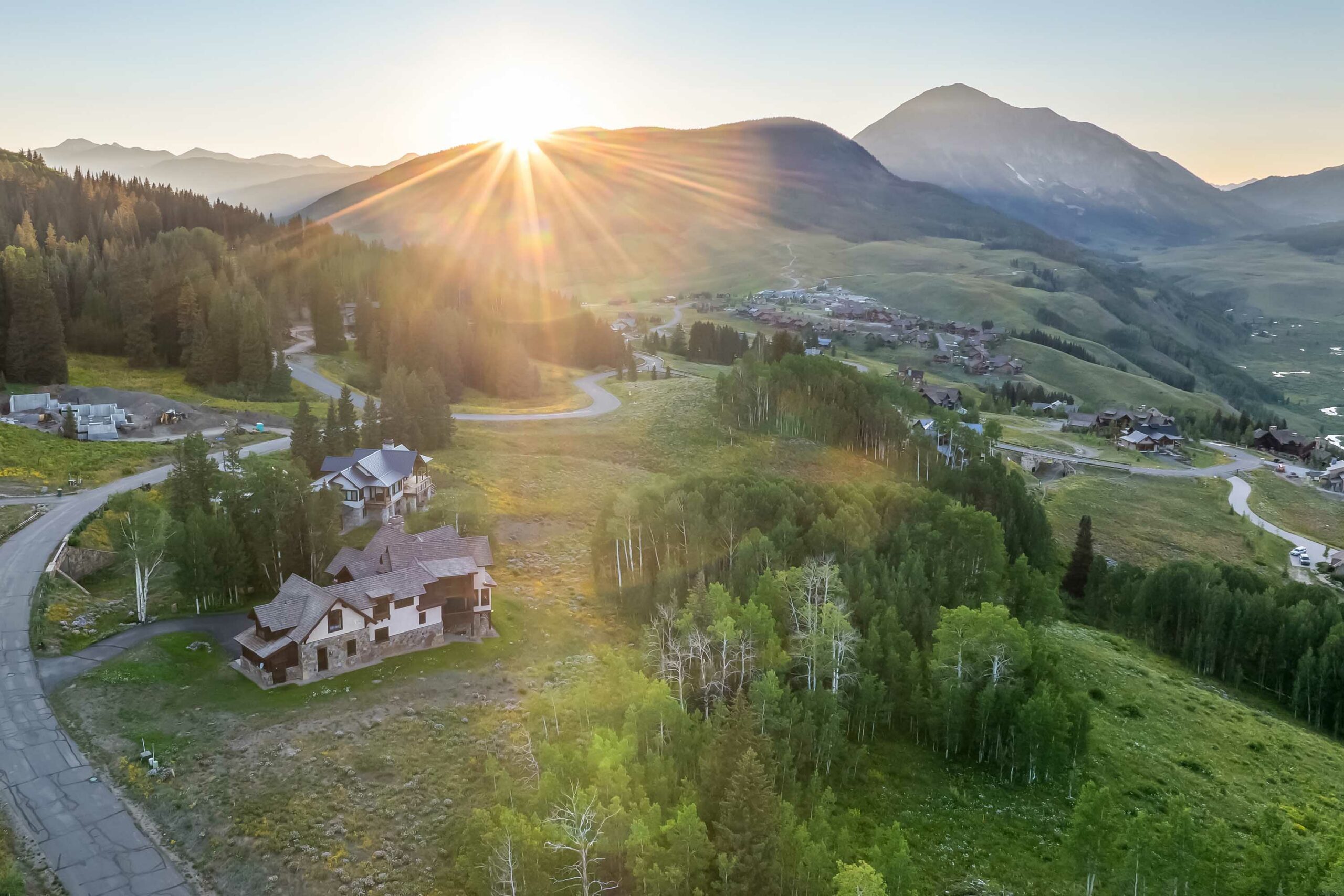 105 Bear Scratch Lane Mt. Crested Butte, CO - Drone View