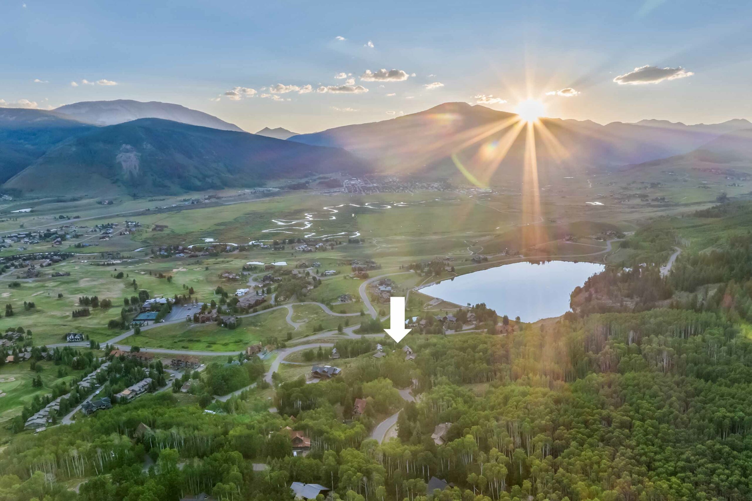 303 Forest Lane Crested Butte, CO - Drone View