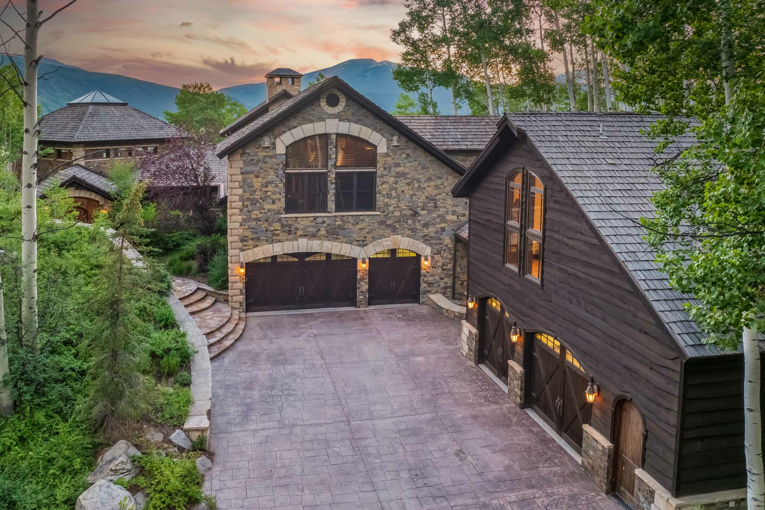 303 Forest Lane Crested Butte, CO - Drone View of Driveway