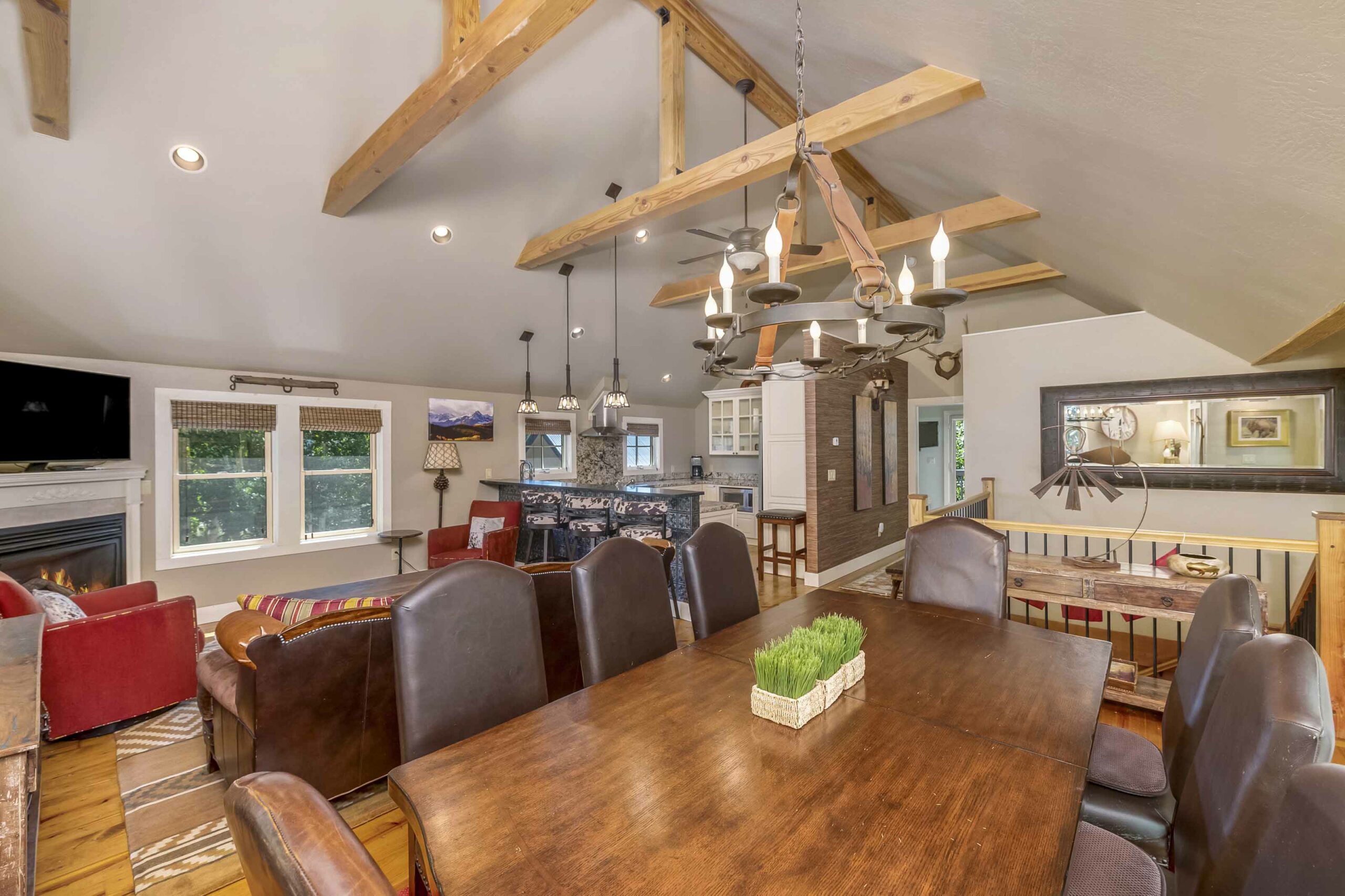 620 Maroon Avenue, Crested Butte, CO - Dining Room and Living Room