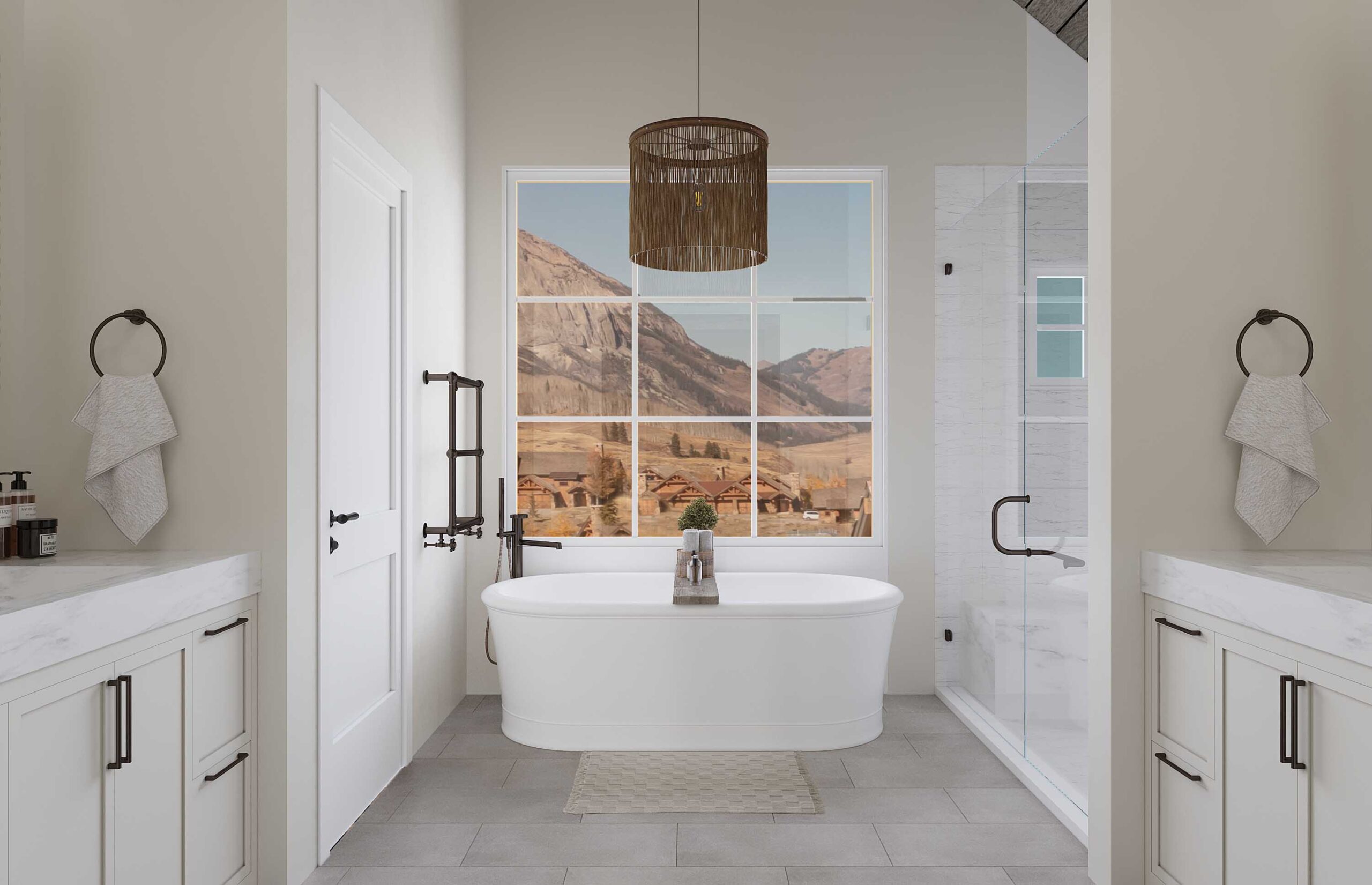 18 Walking Deer Lane Mt. Crested Butte, Colorado - primary bath rendering