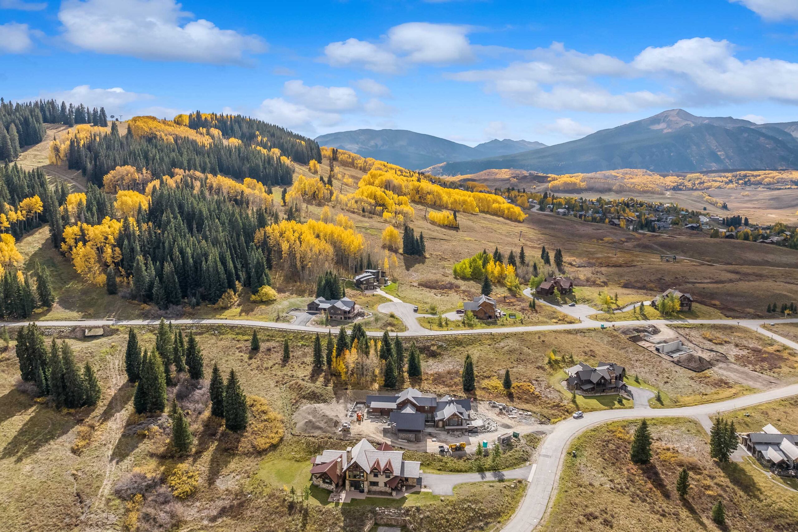 18 Walking Deer Lane Mt. Crested Butte, Colorado - Exterior Drone View