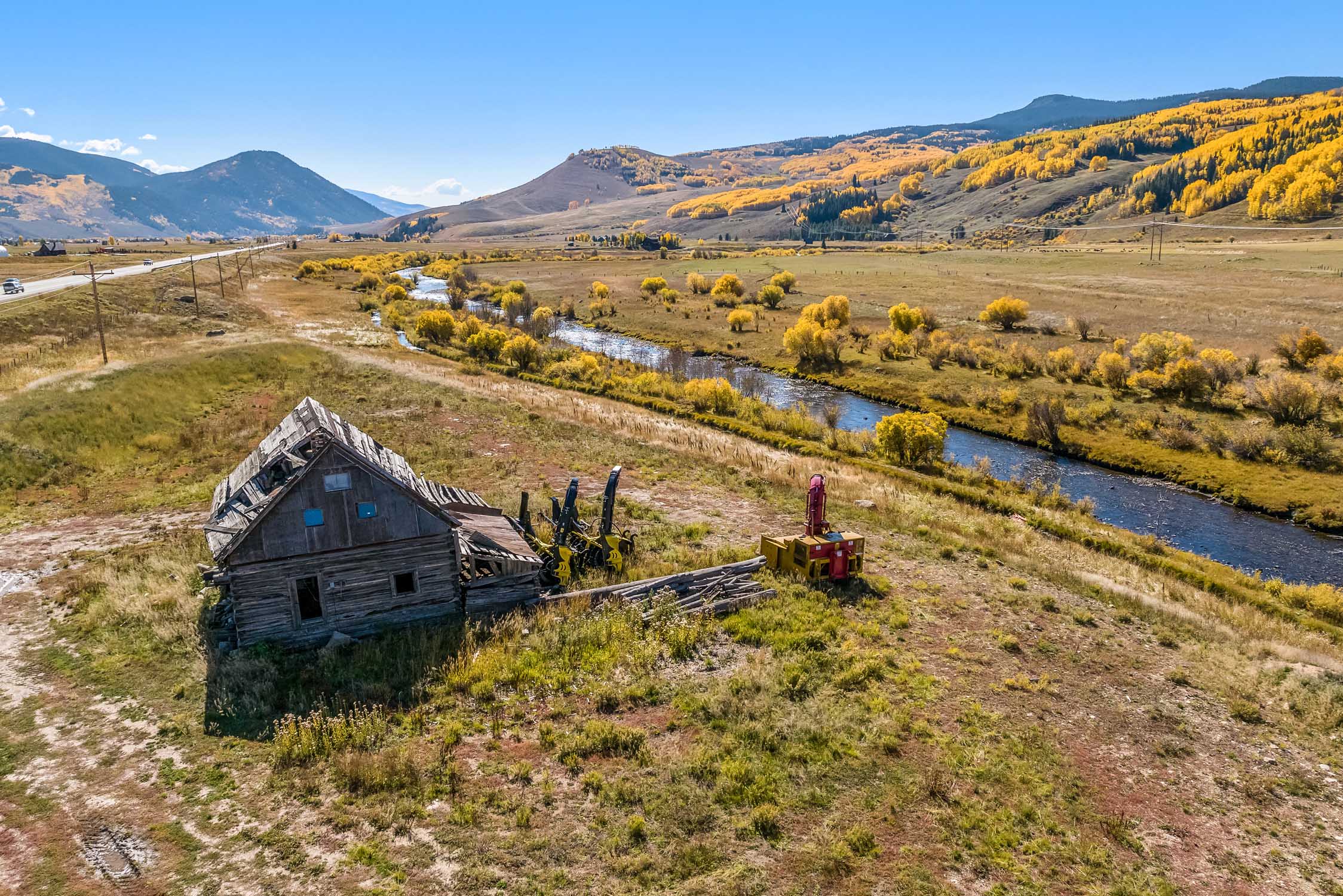 TBD Highway 135 Crested Butte, CO. - Drone View