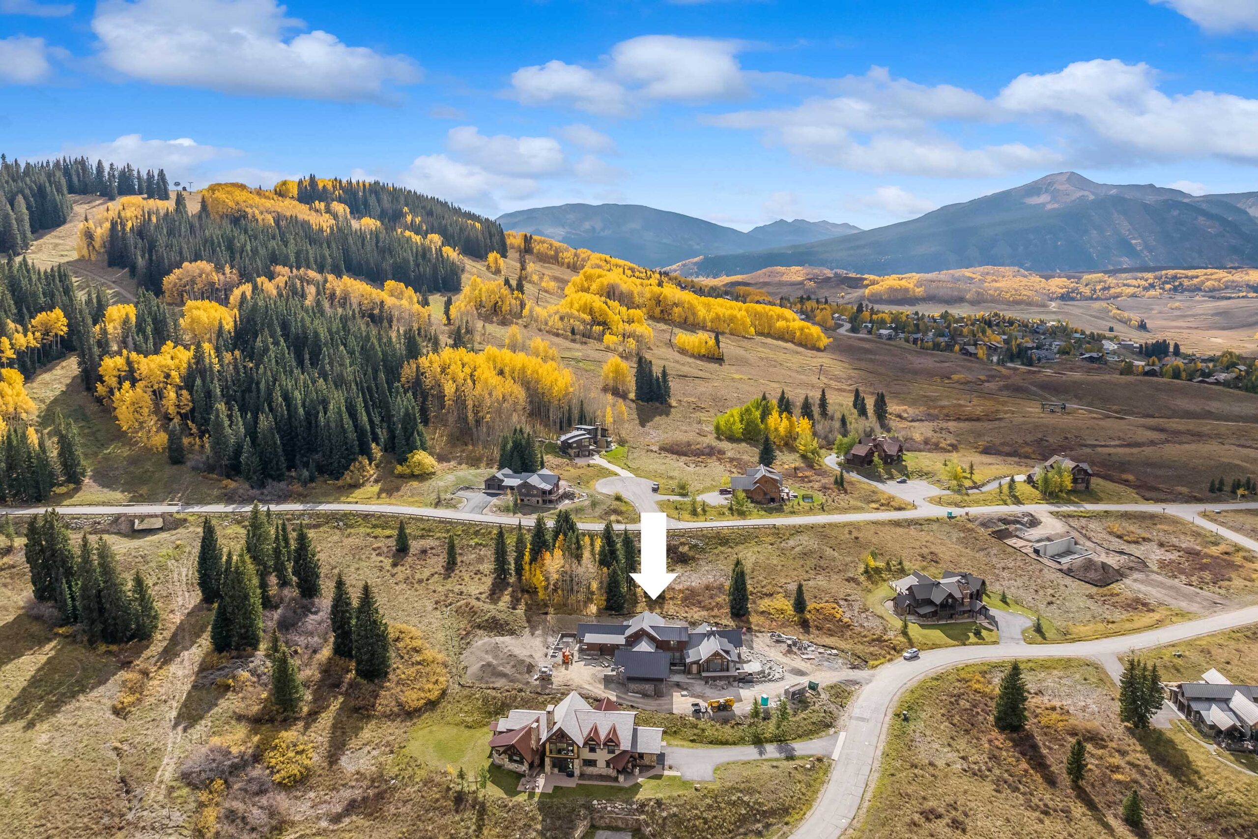 18 Walking Deer Lane Mt. Crested Butte, Colorado - Exterior Drone View