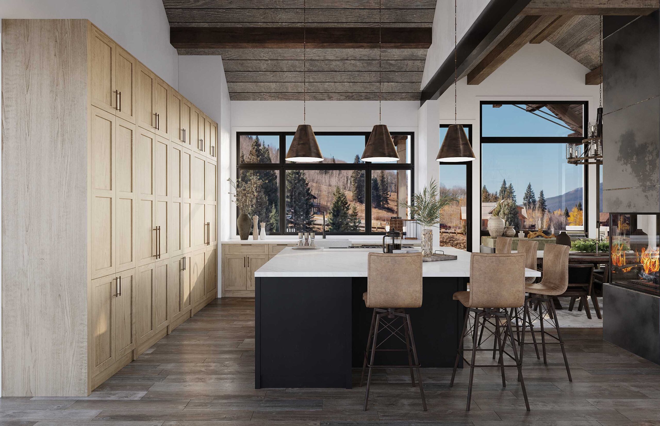 18 Walking Deer Lane Mt. Crested Butte, Colorado - kitchen rendering